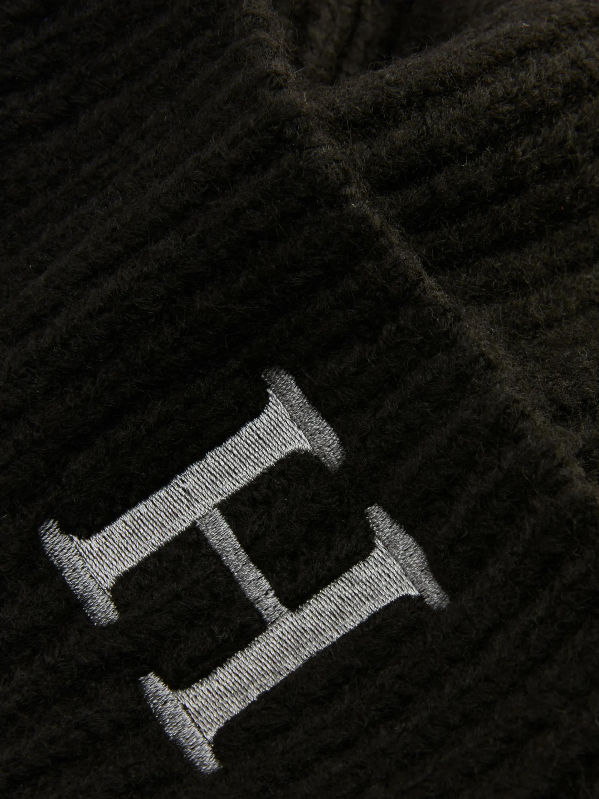Embroidered Initial Knit Headband