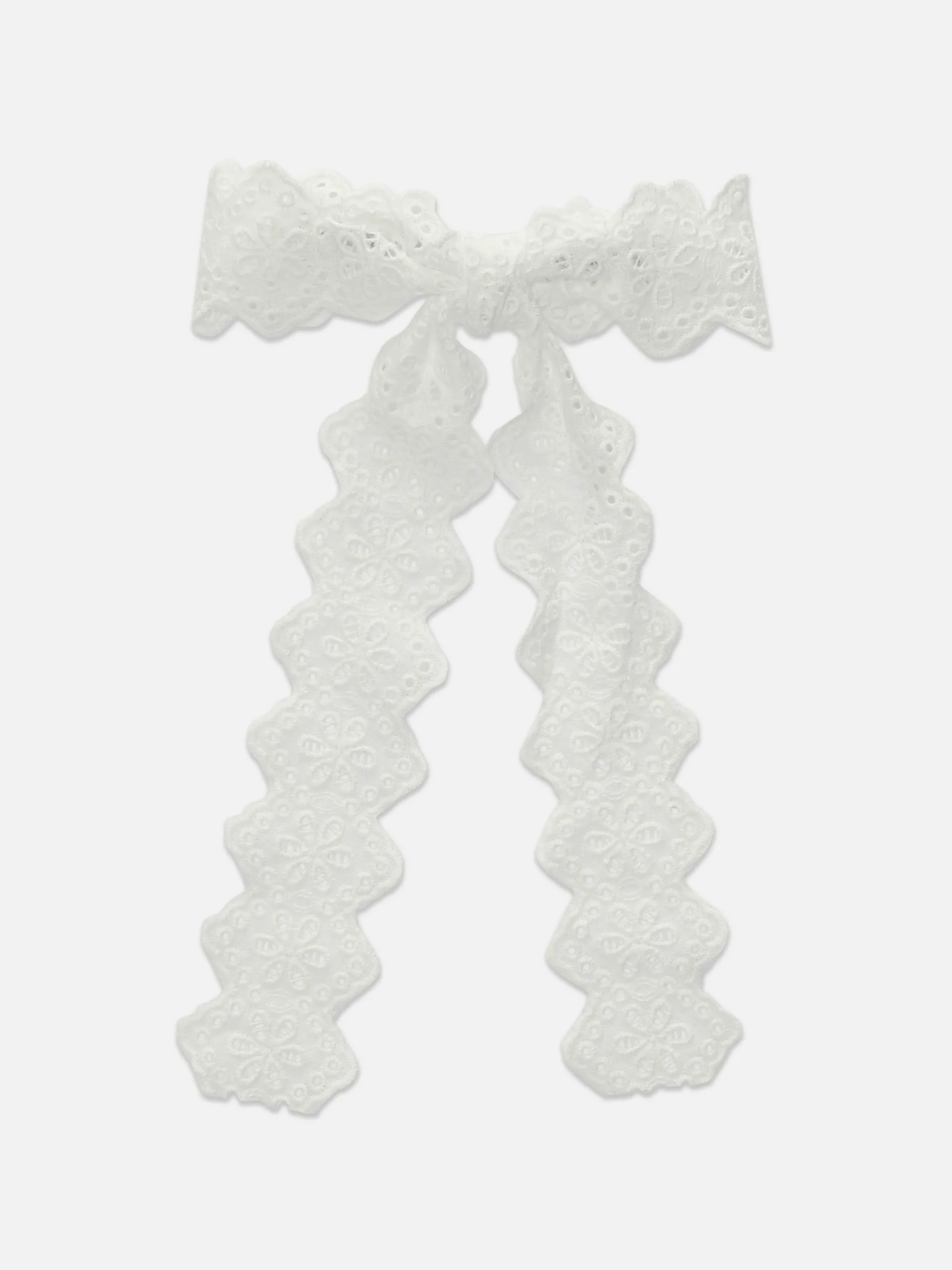 Eyelet Bow Hair Clip