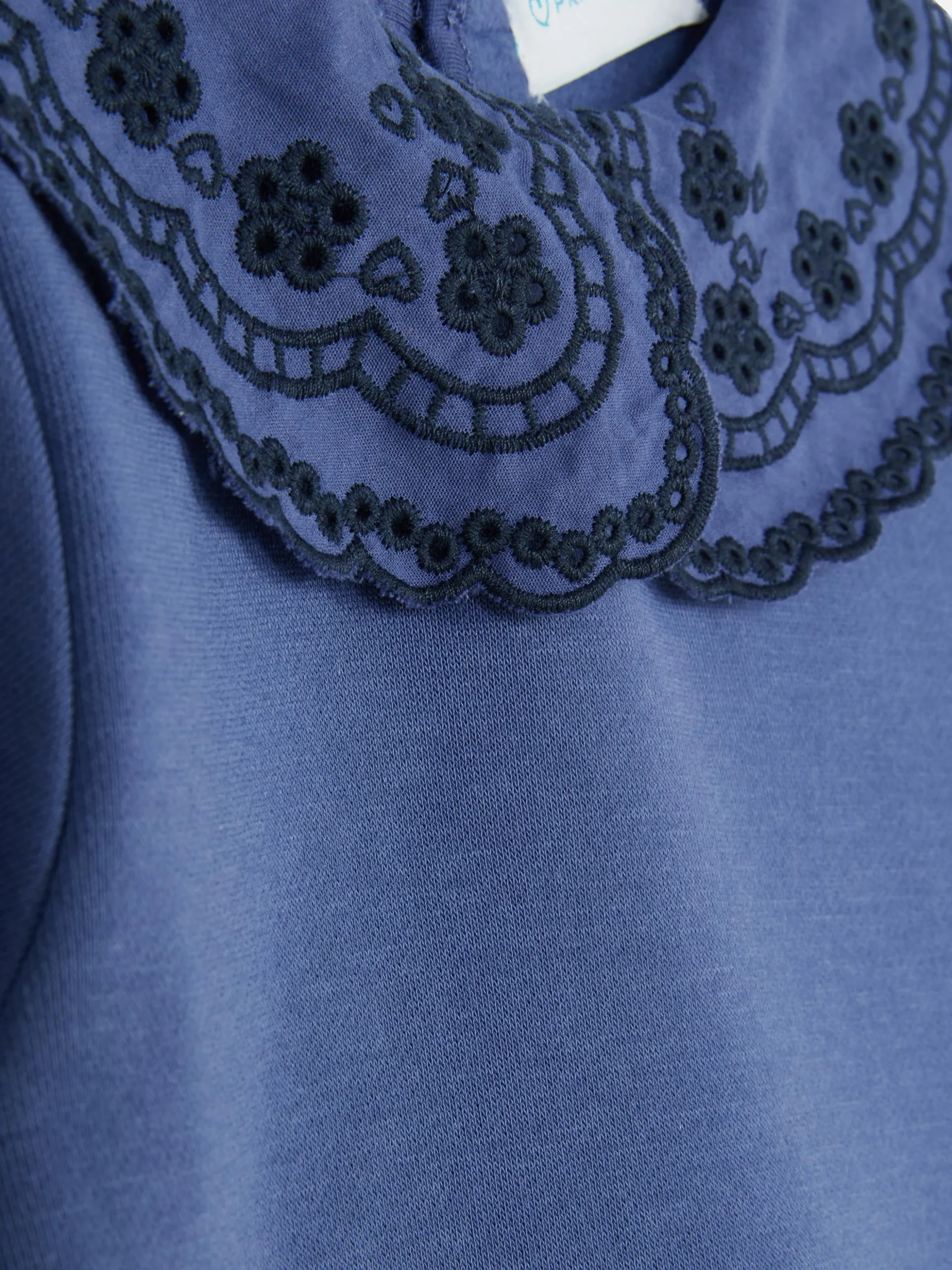 Eyelet Sweatshirt Dress