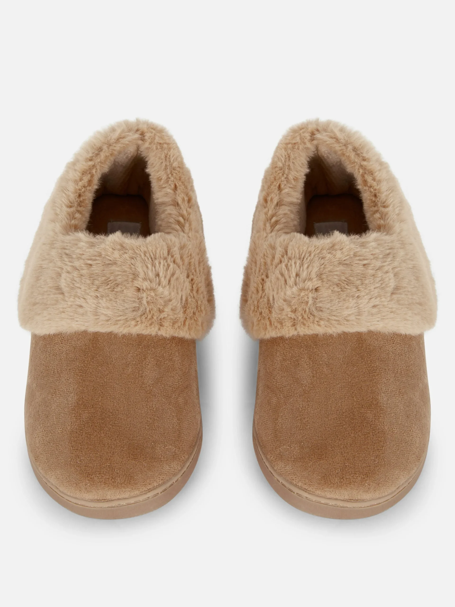 Faux Fur Lined Moccasin Slippers