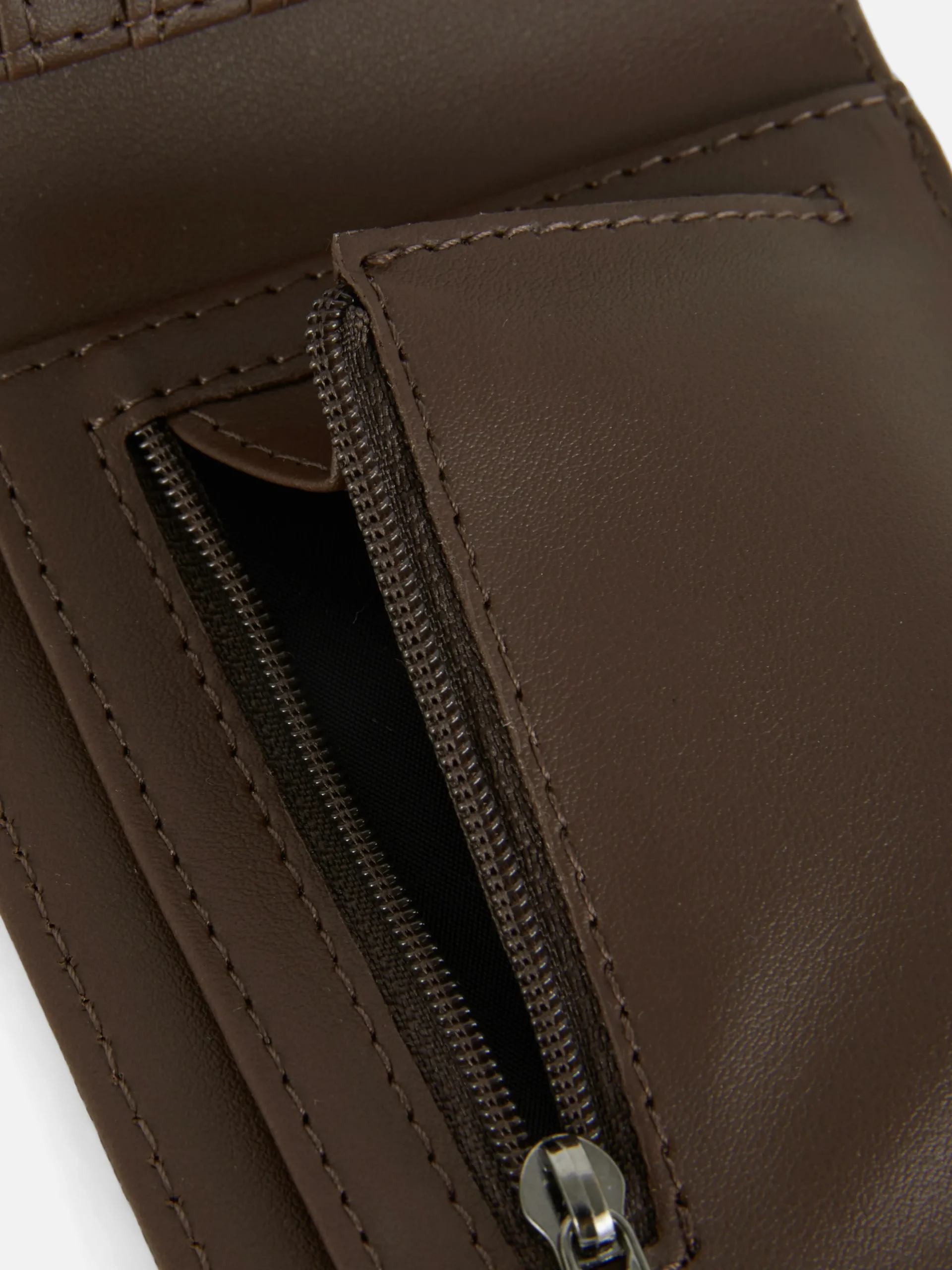 Faux Leather Bifold Wallet