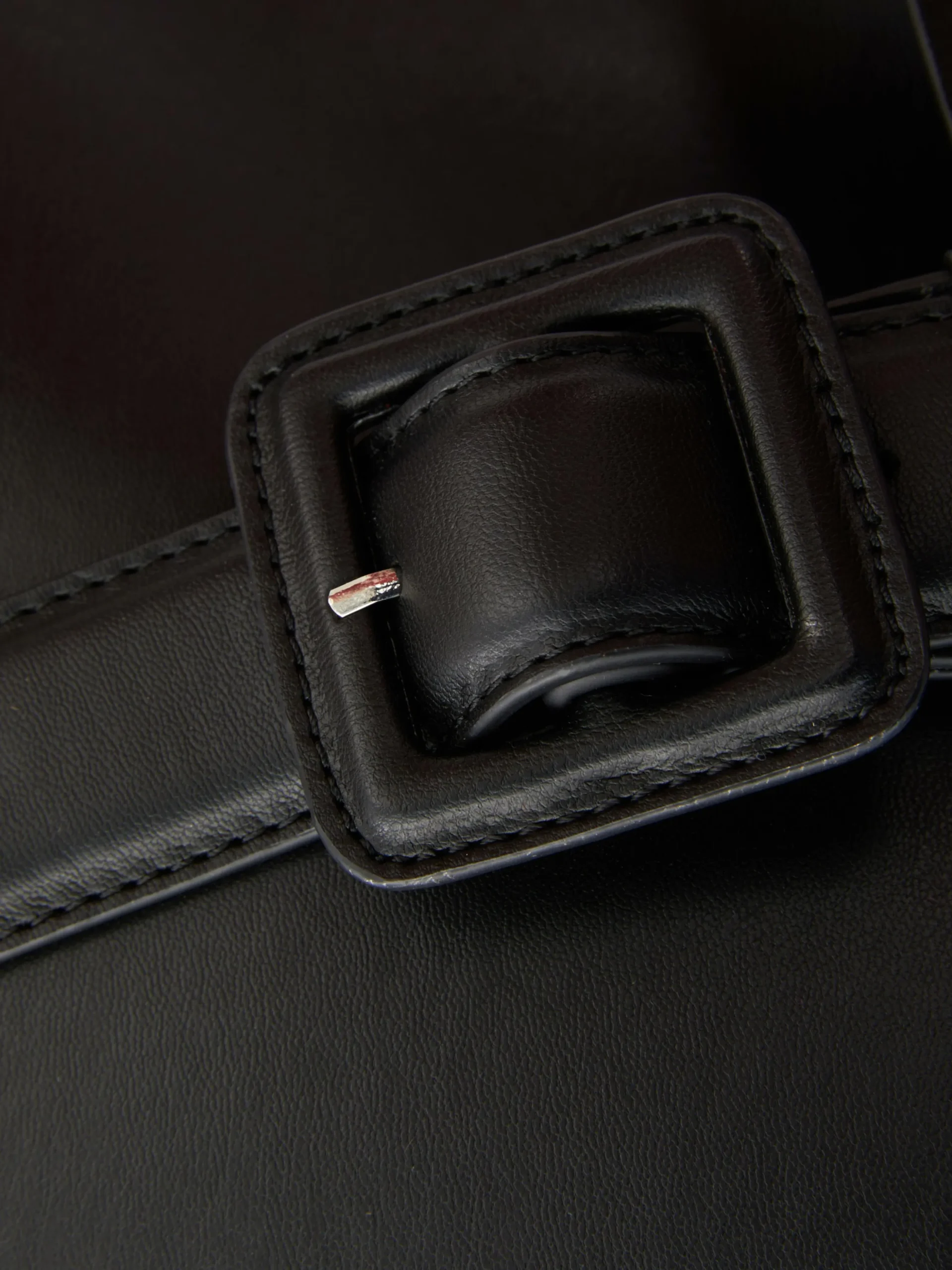 Faux Leather Bucket Tote