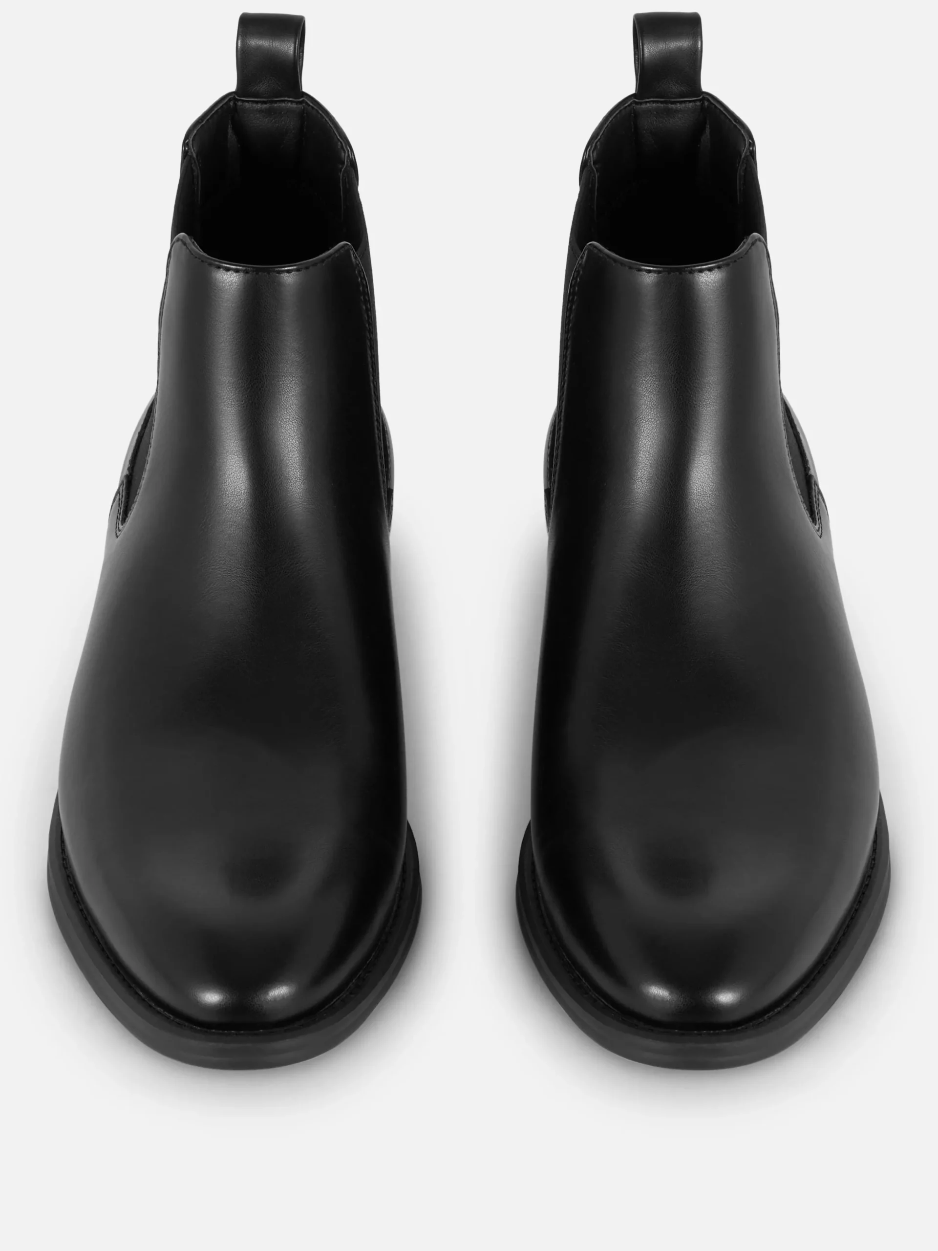 Faux Leather Chelsea Boots