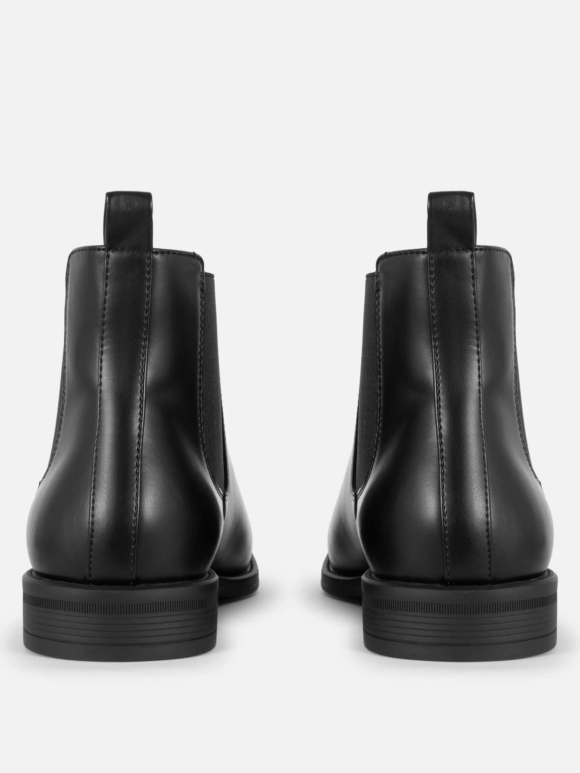 Faux Leather Chelsea Boots