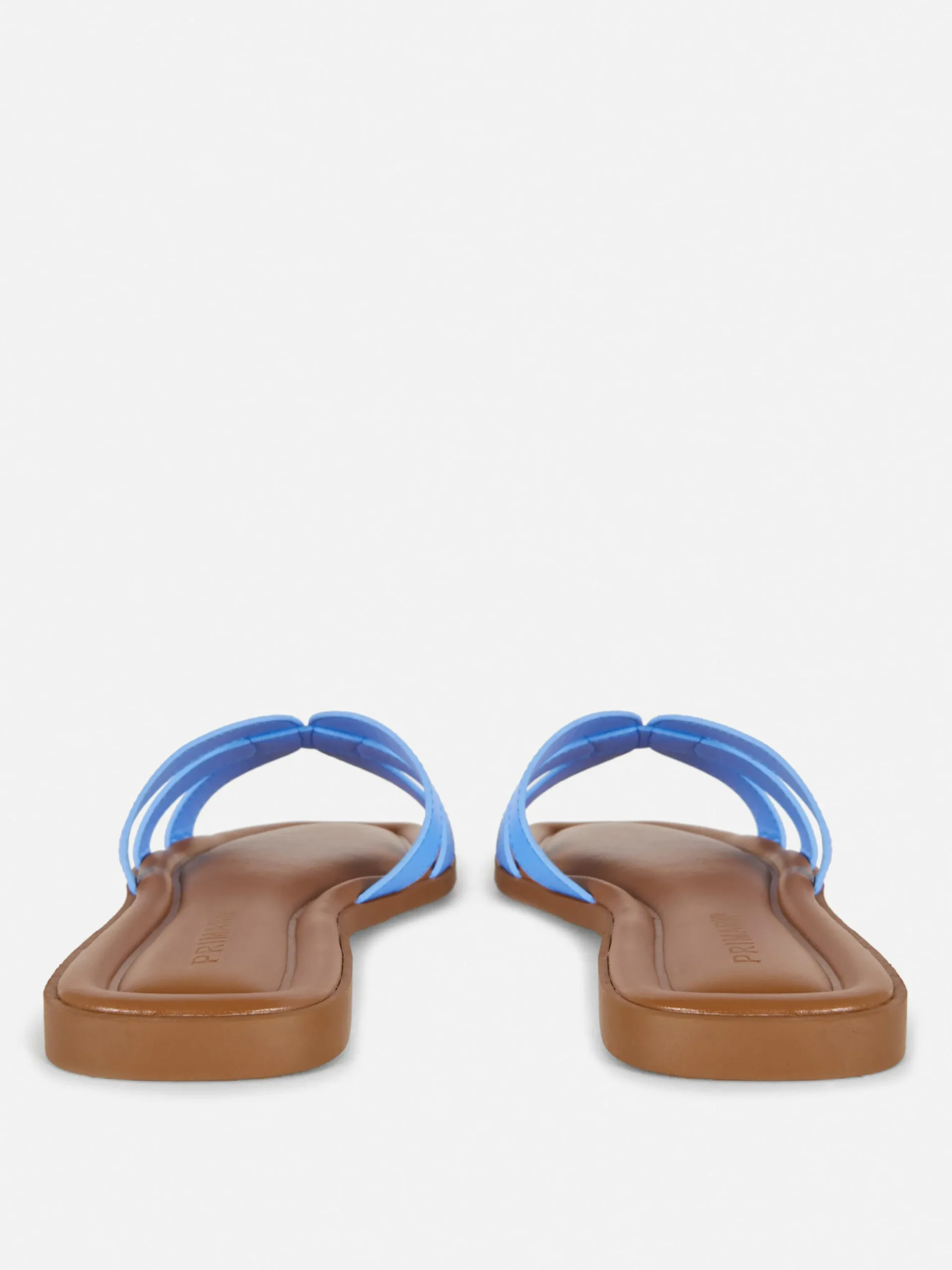 Faux Leather Strappy Mules