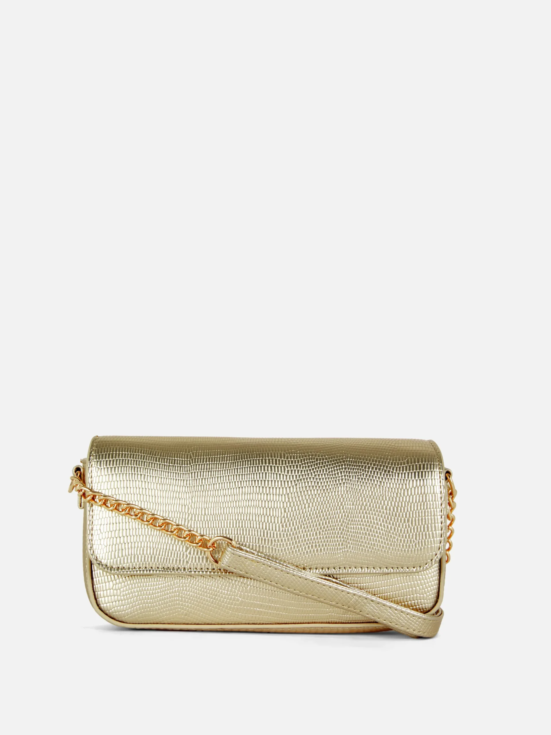 Faux Snakeskin Crossbody Bag