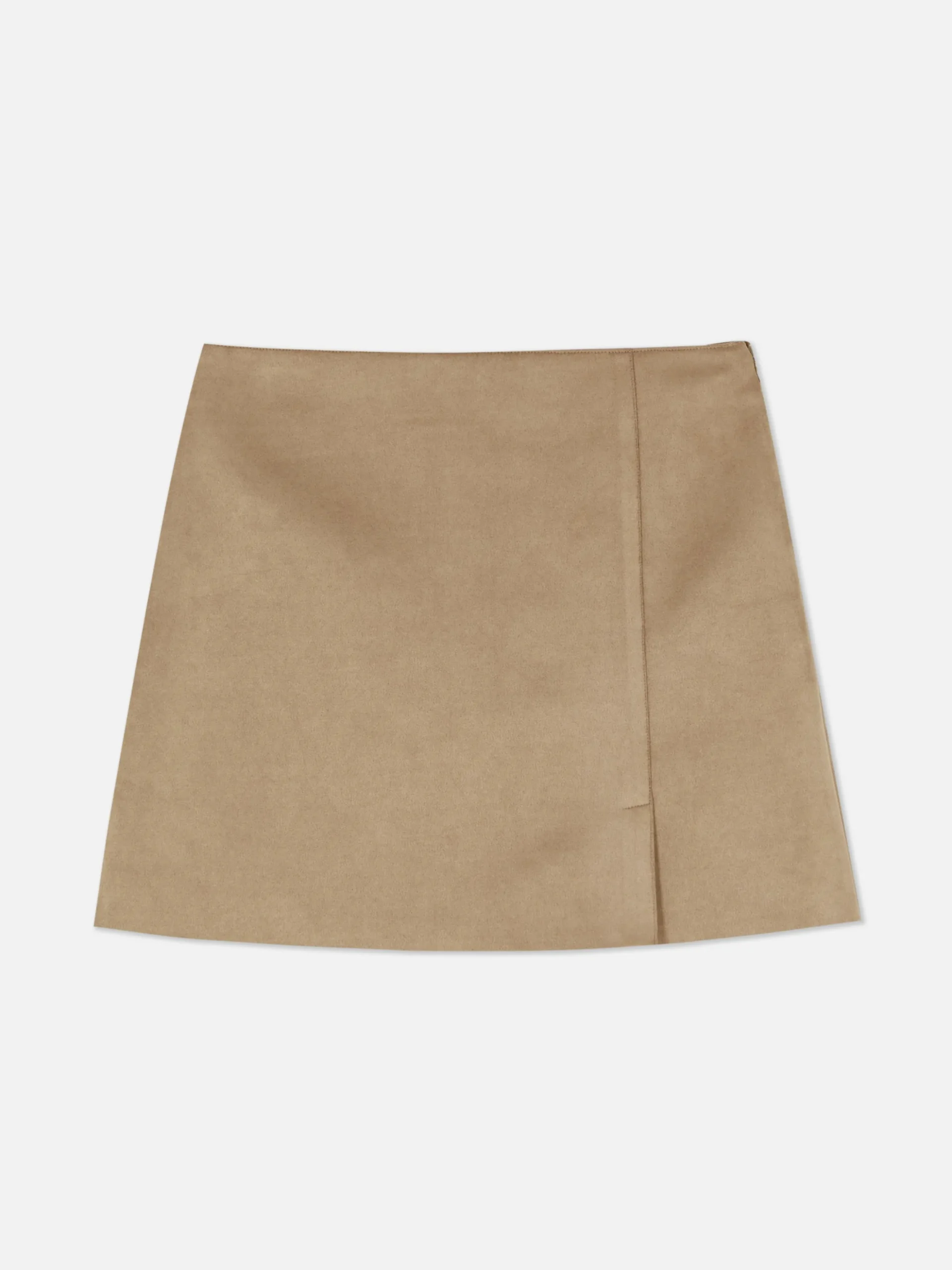 Faux Suede Mini Skirt