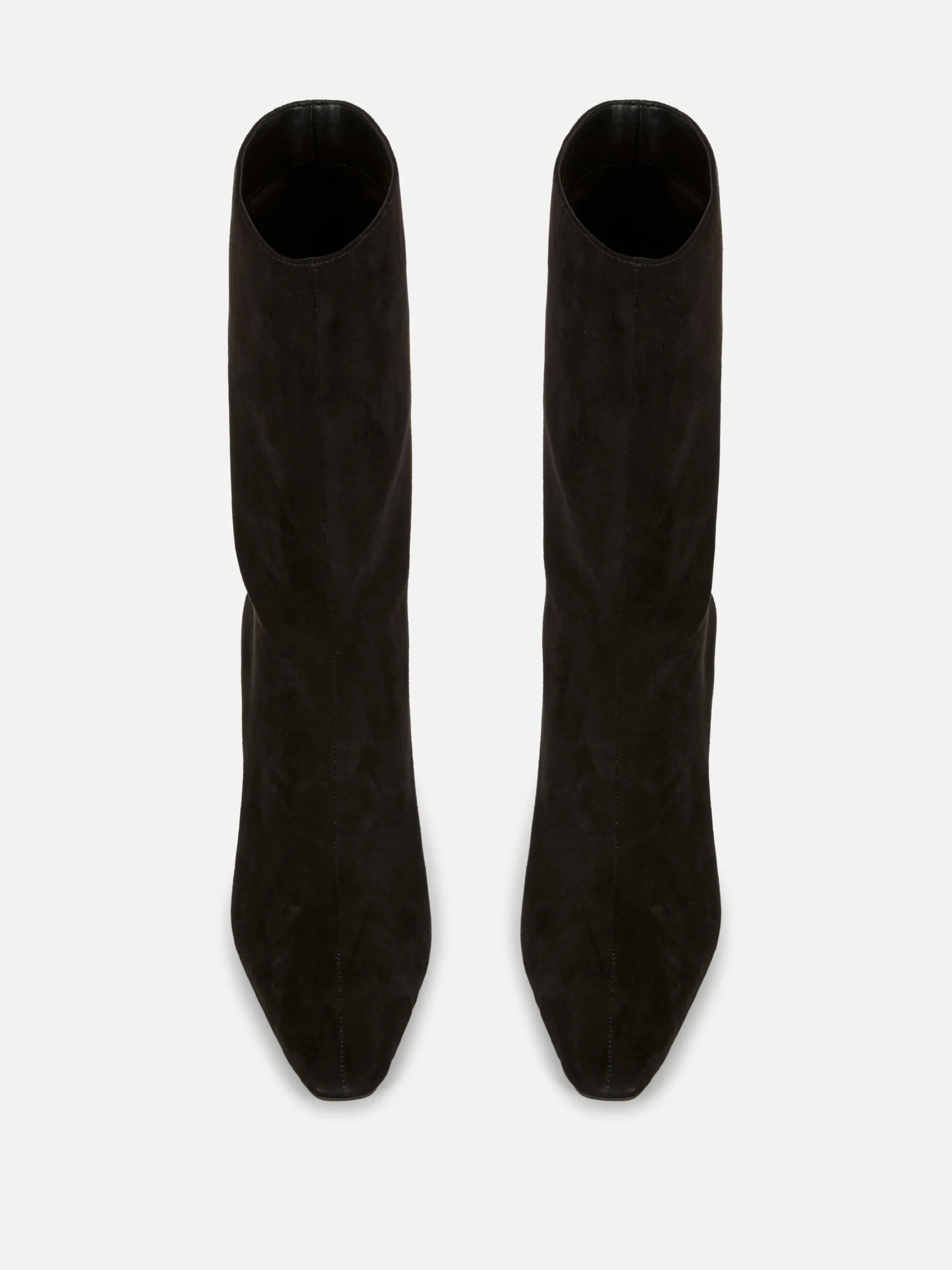 Faux Suede Stiletto Boots