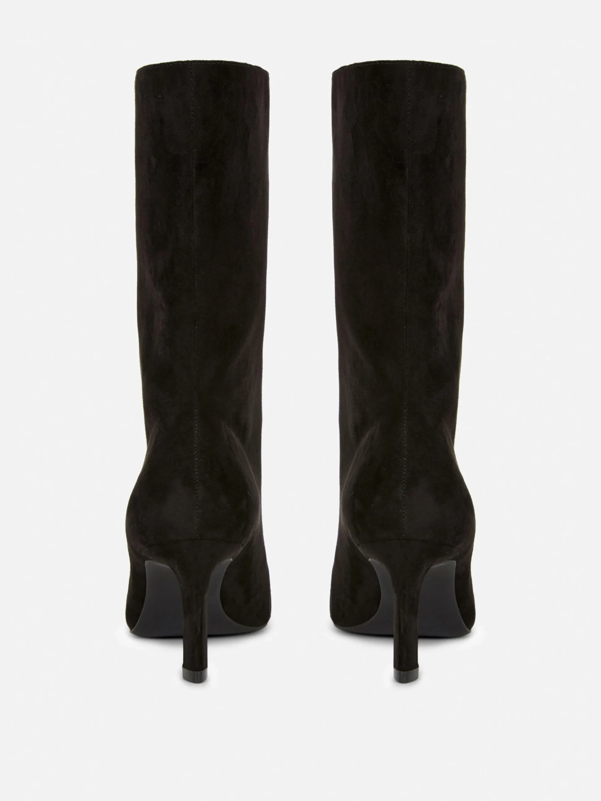 Faux Suede Stiletto Boots