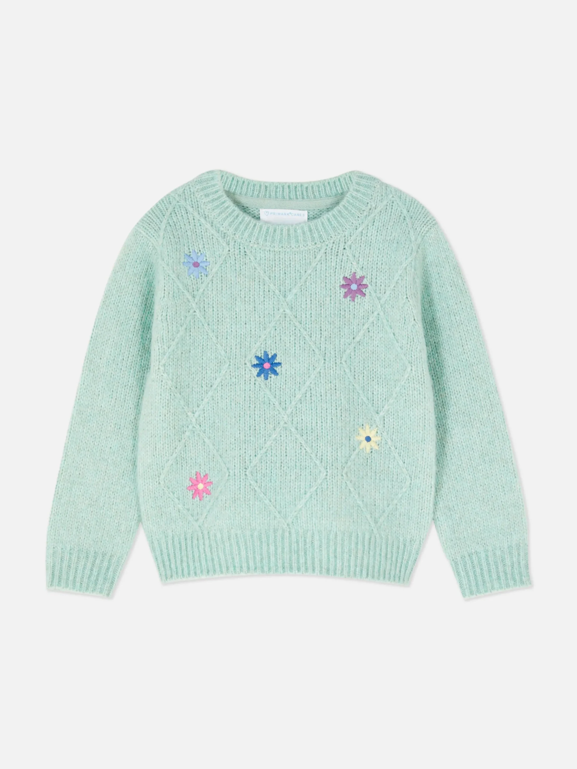 Floral Embroidered Knit Sweater