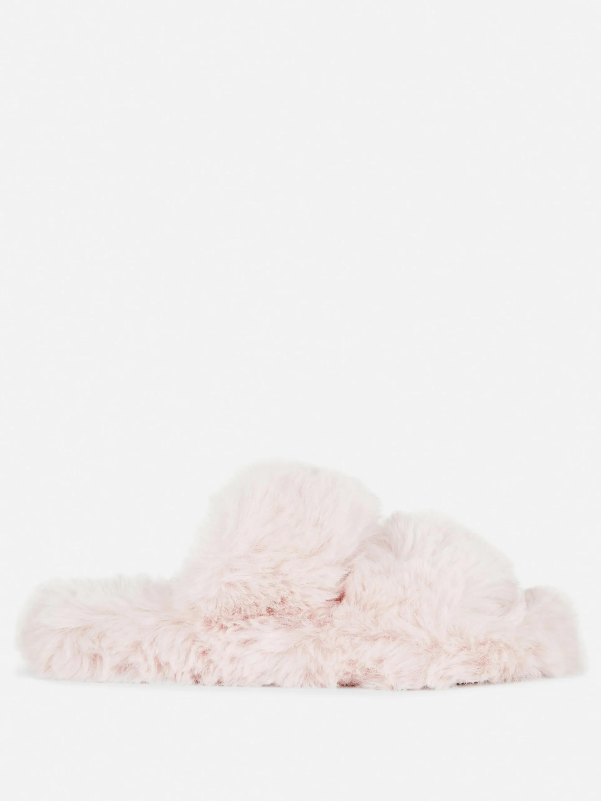 Fluffy Double Strap Slippers