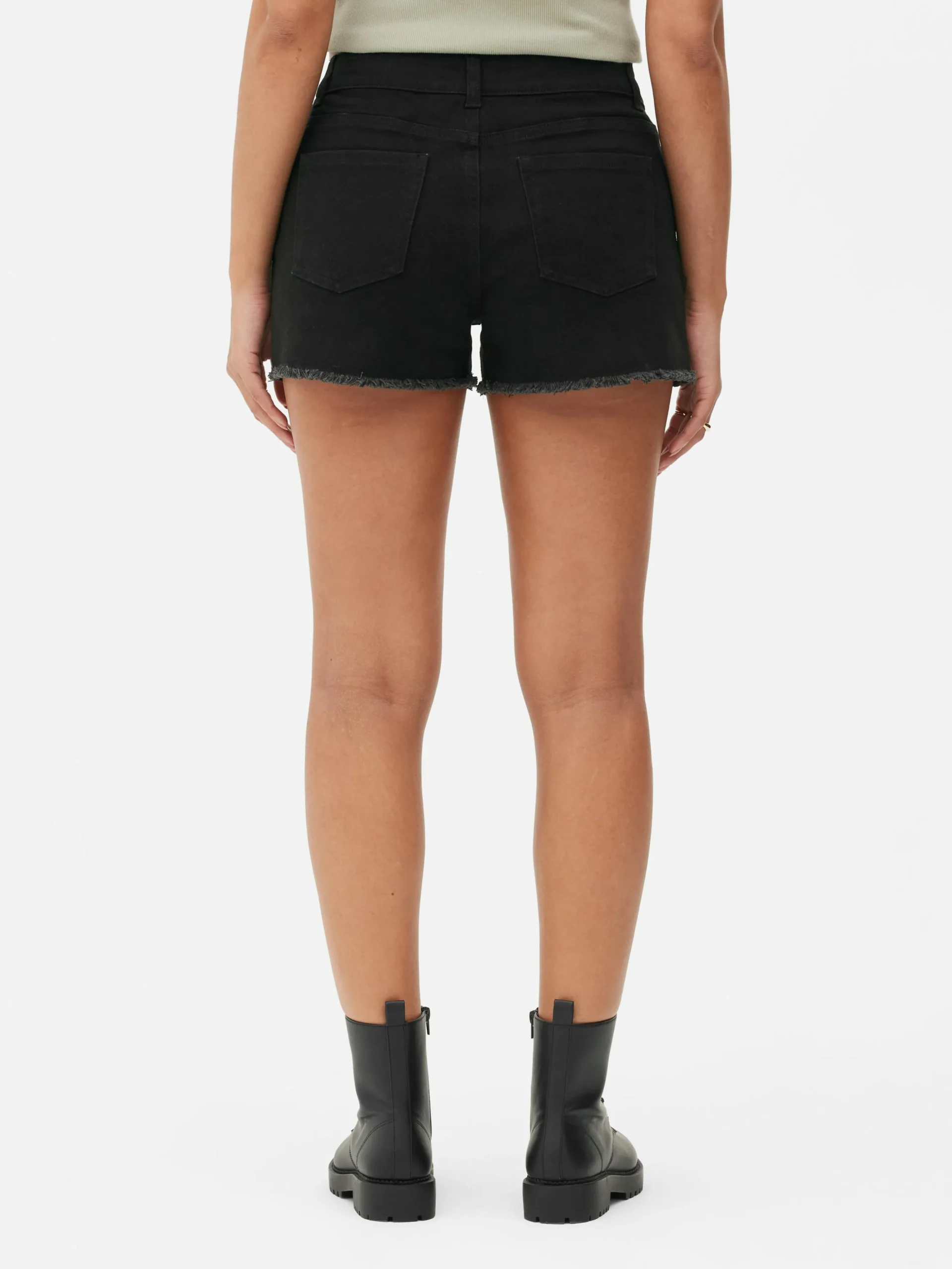 Frayed Denim Shorts