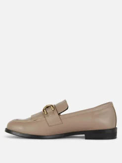 Fringed Buckle Loafers