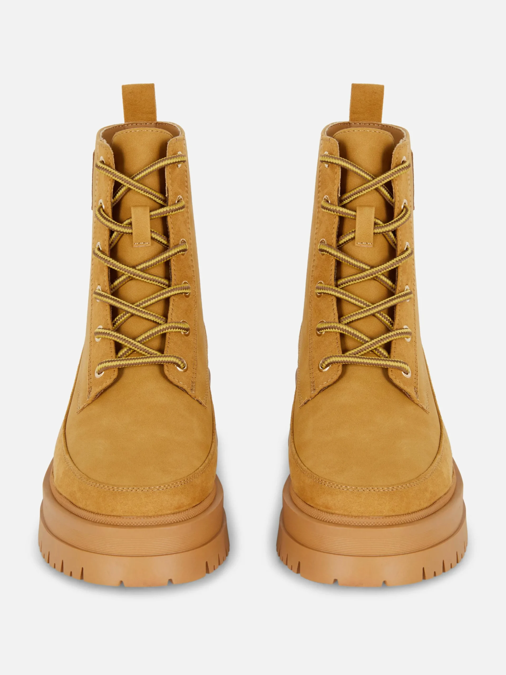 Gum Sole Lace-Up Ankle Boots