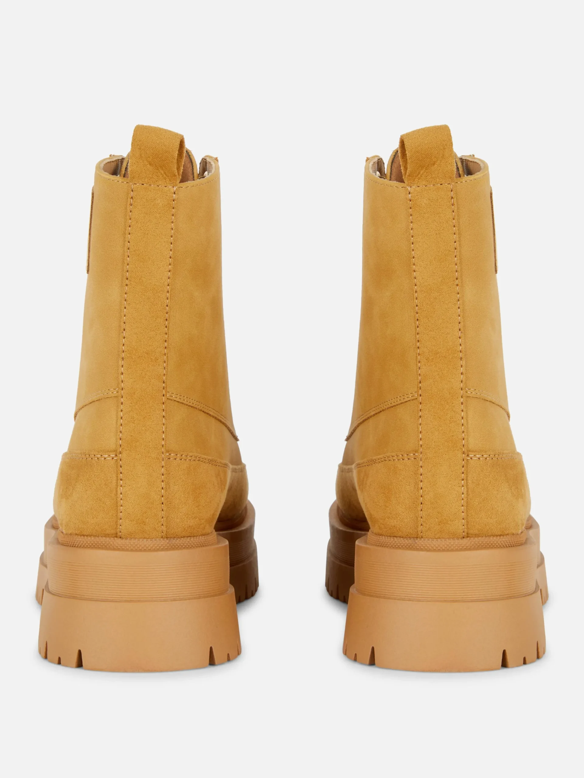 Gum Sole Lace-Up Ankle Boots