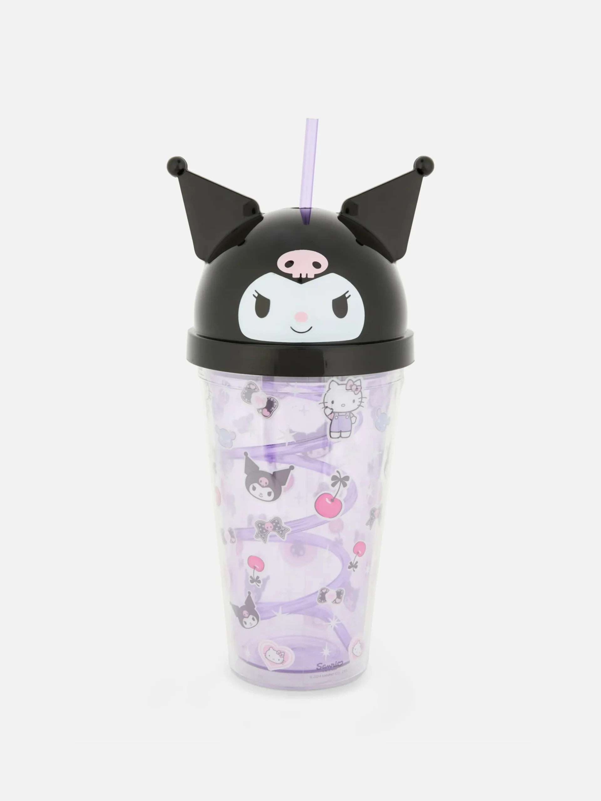 Hello Kitty Kuromi Cup With Straw