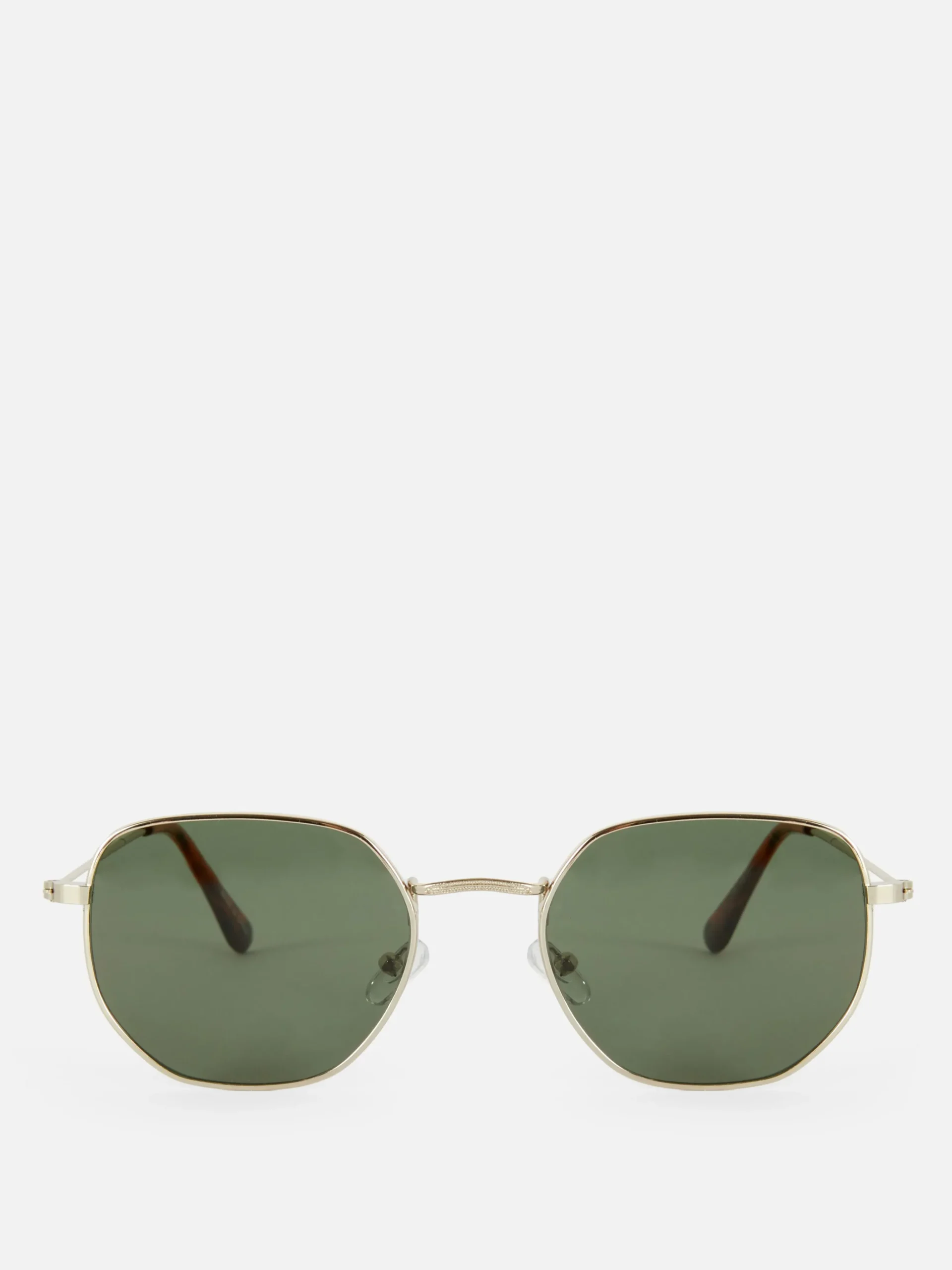 Hexagonal Metal Frame Sunglasses