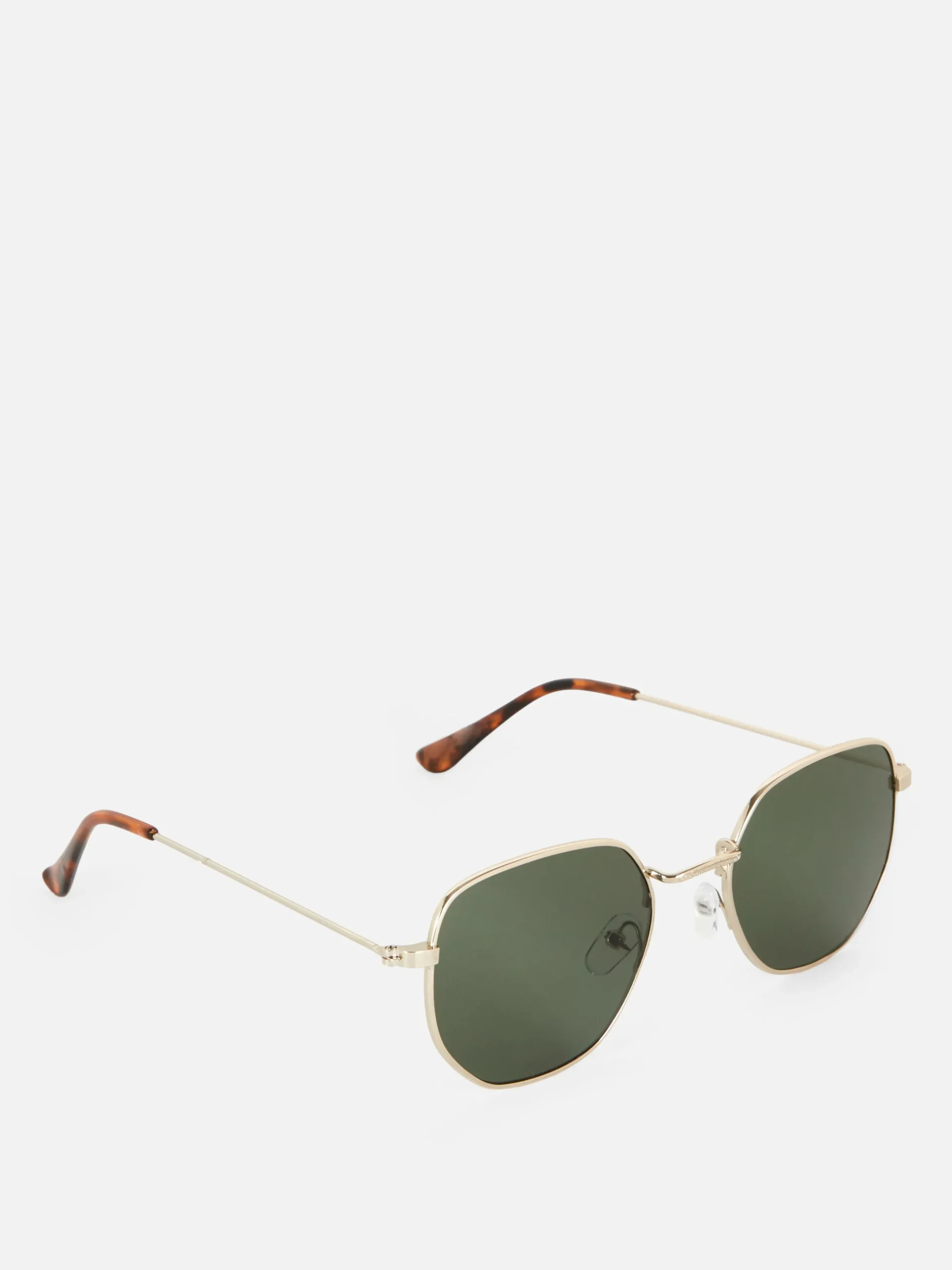 Hexagonal Metal Frame Sunglasses
