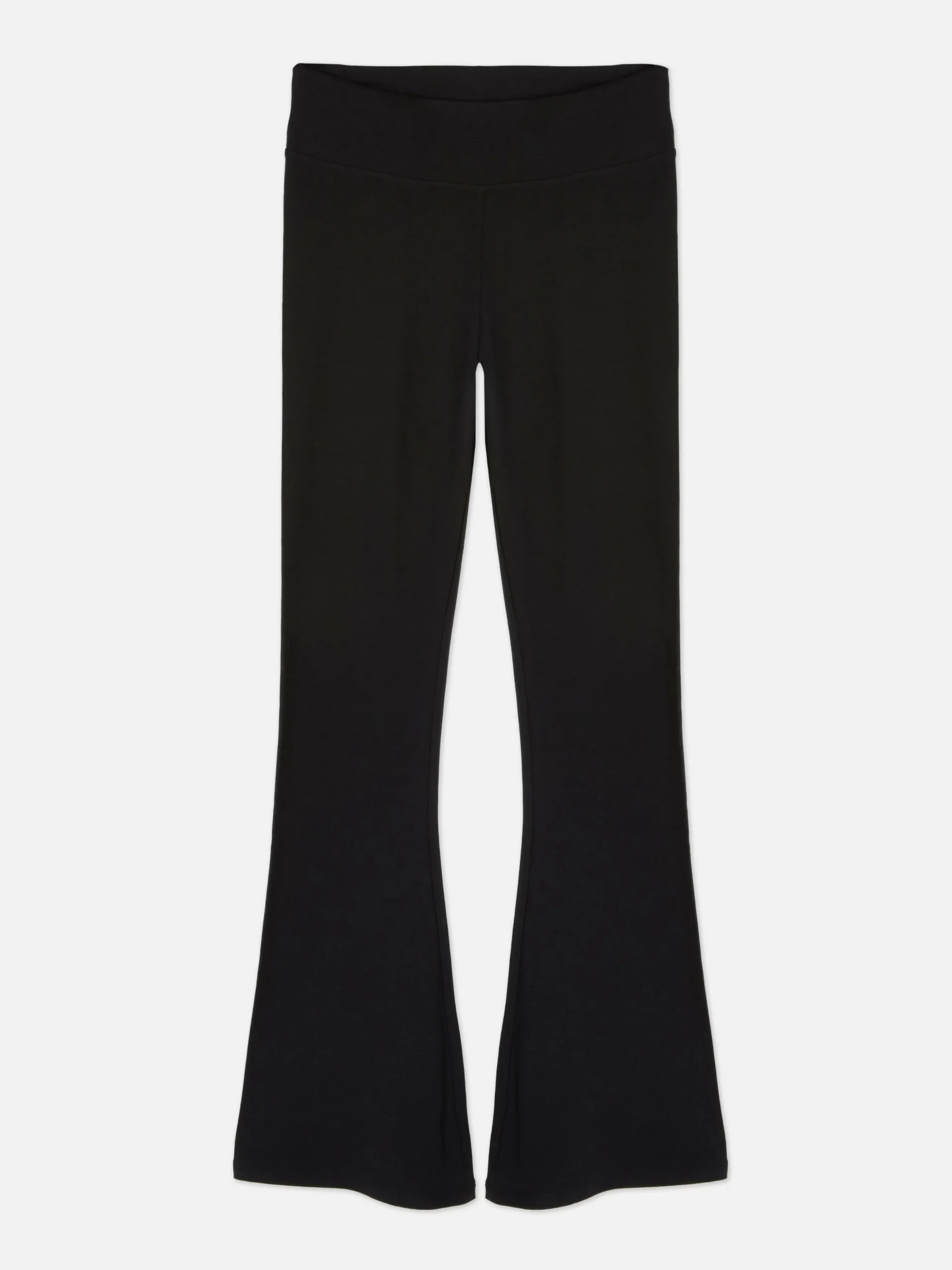 High Waist Flared Jersey Leggings