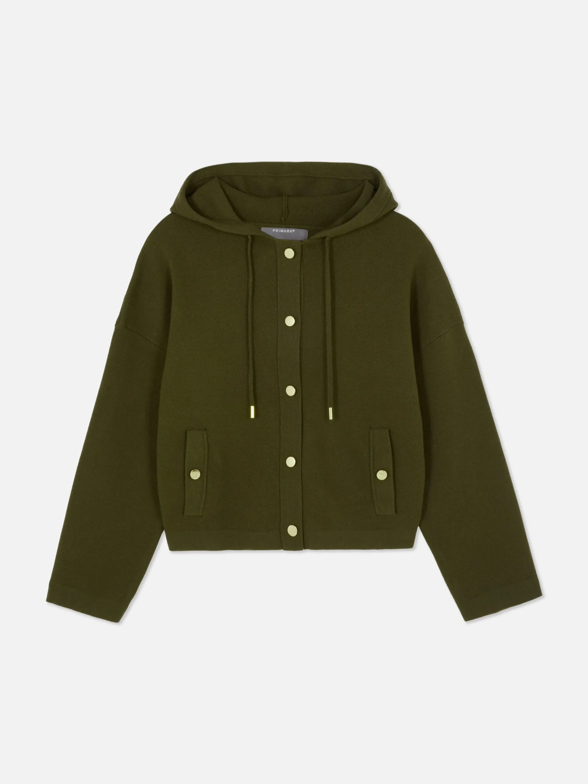 Hooded Knit Bomber Jacket