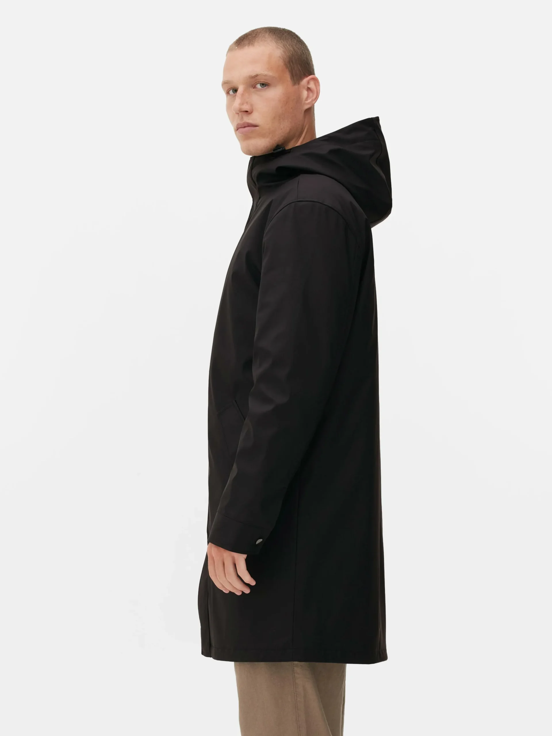 Hooded Rubberized Parka