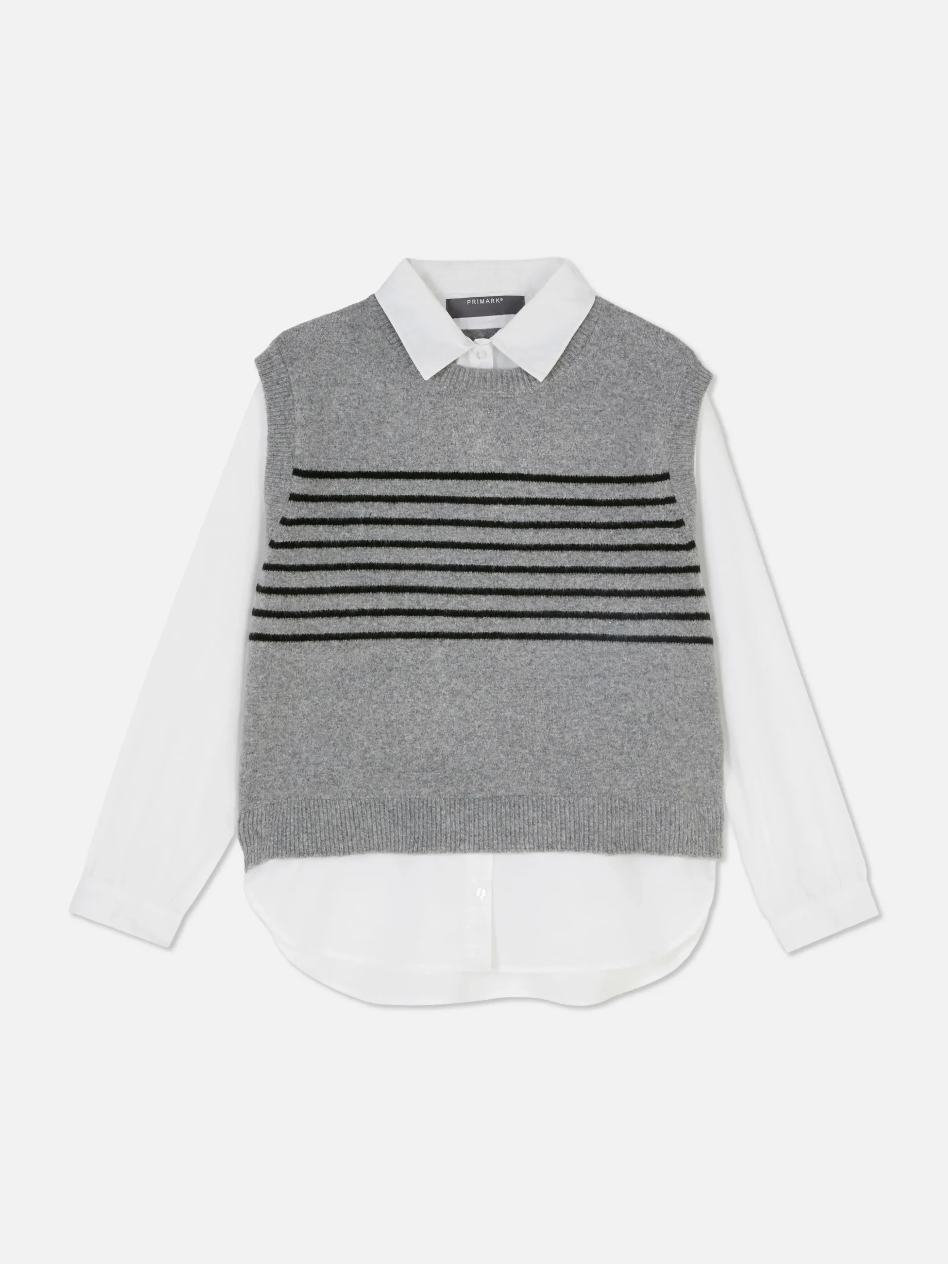 2-in-1 Layered Shirt Vest