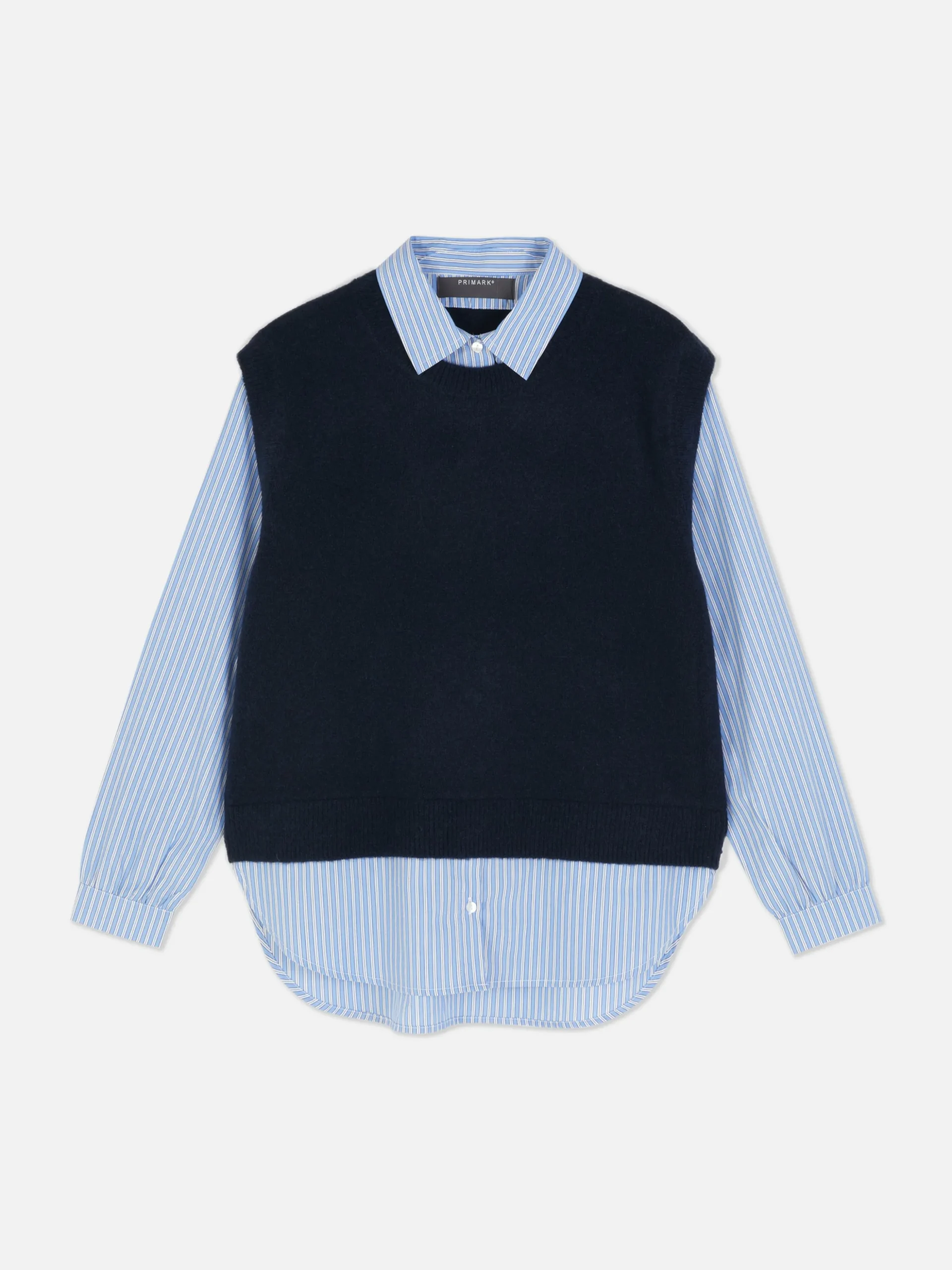 2-in-1 Layered Shirt Vest
