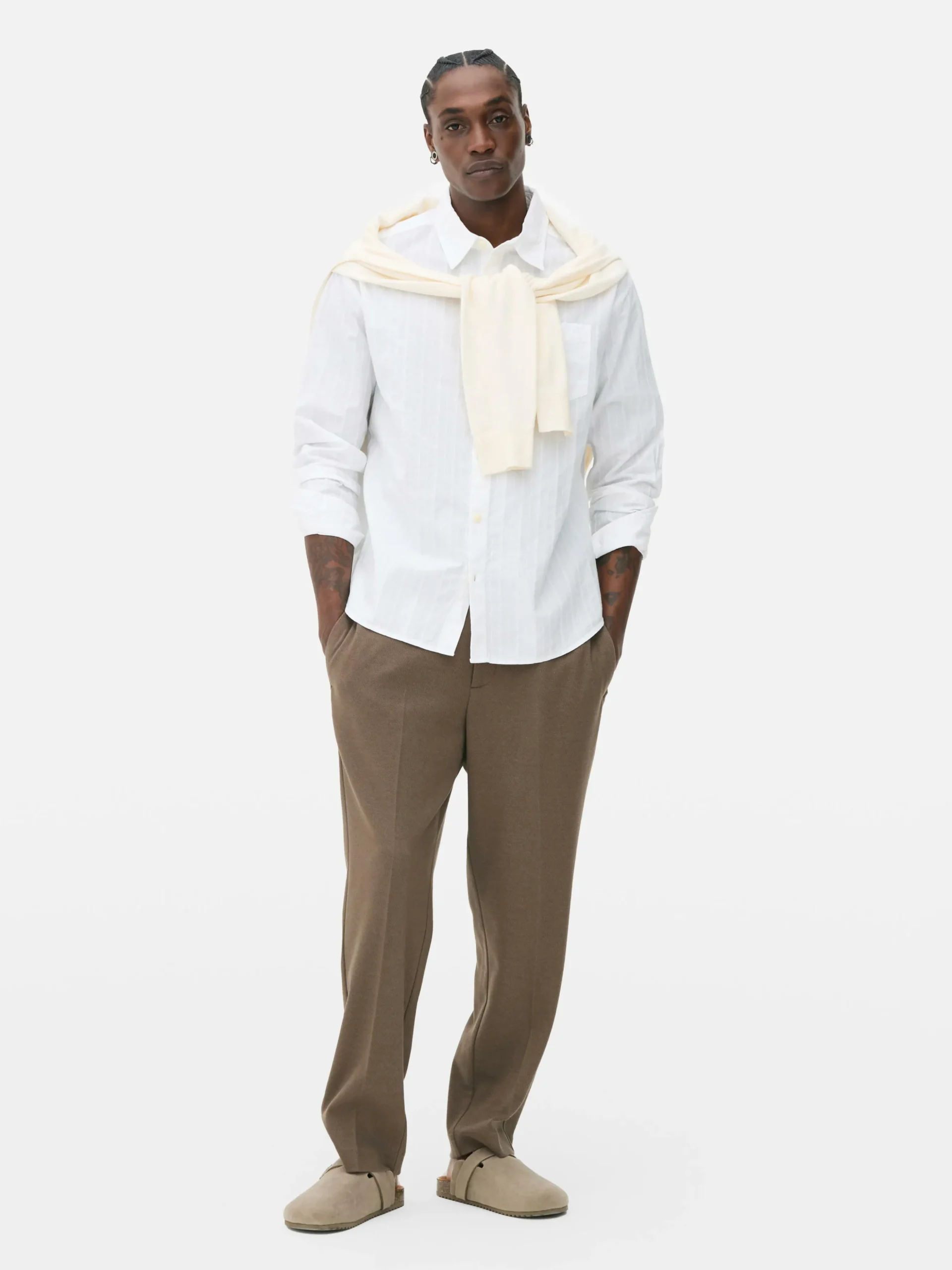 Jacquard Long Sleeve Shirt