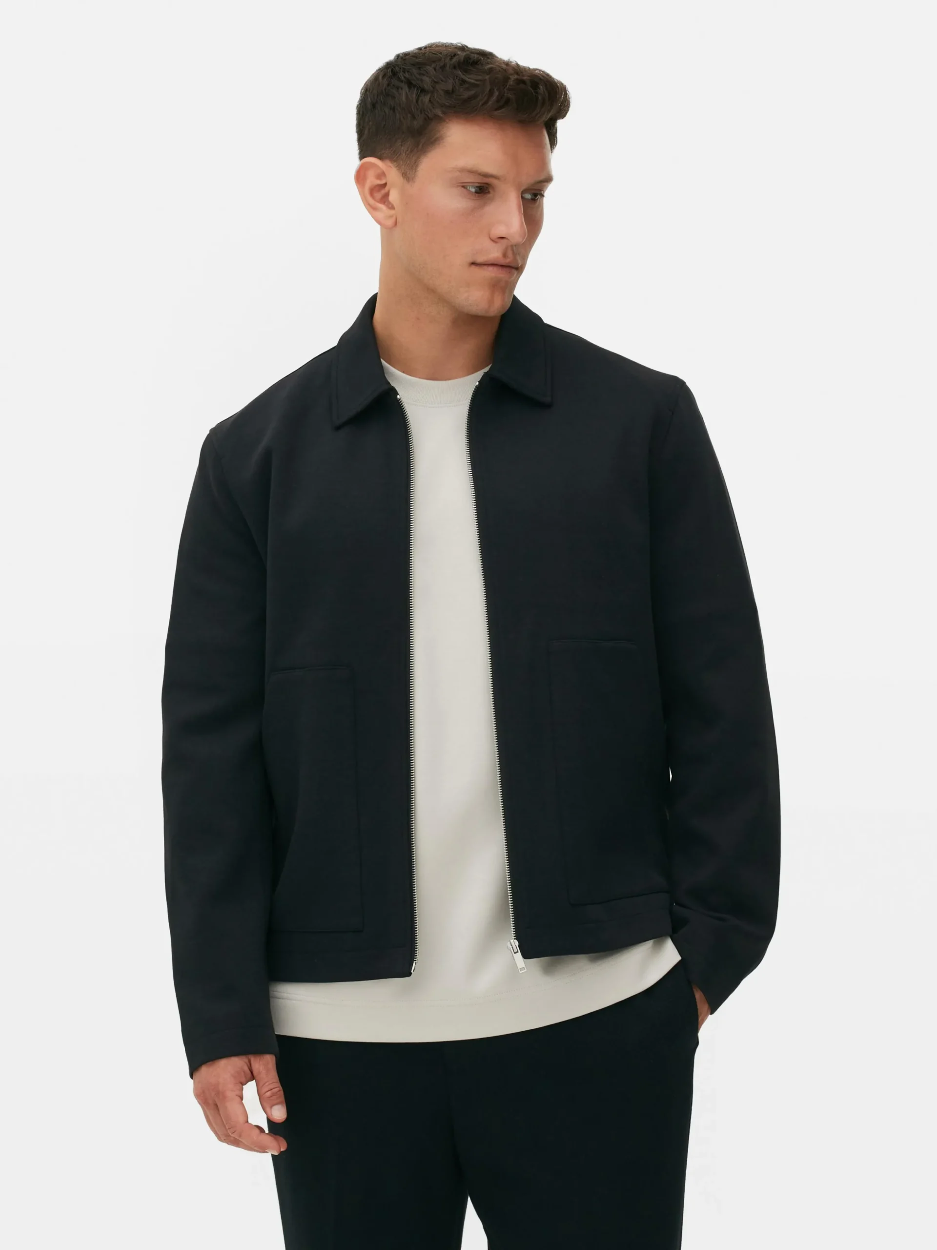 Kem Jersey Knit Zip Jacket