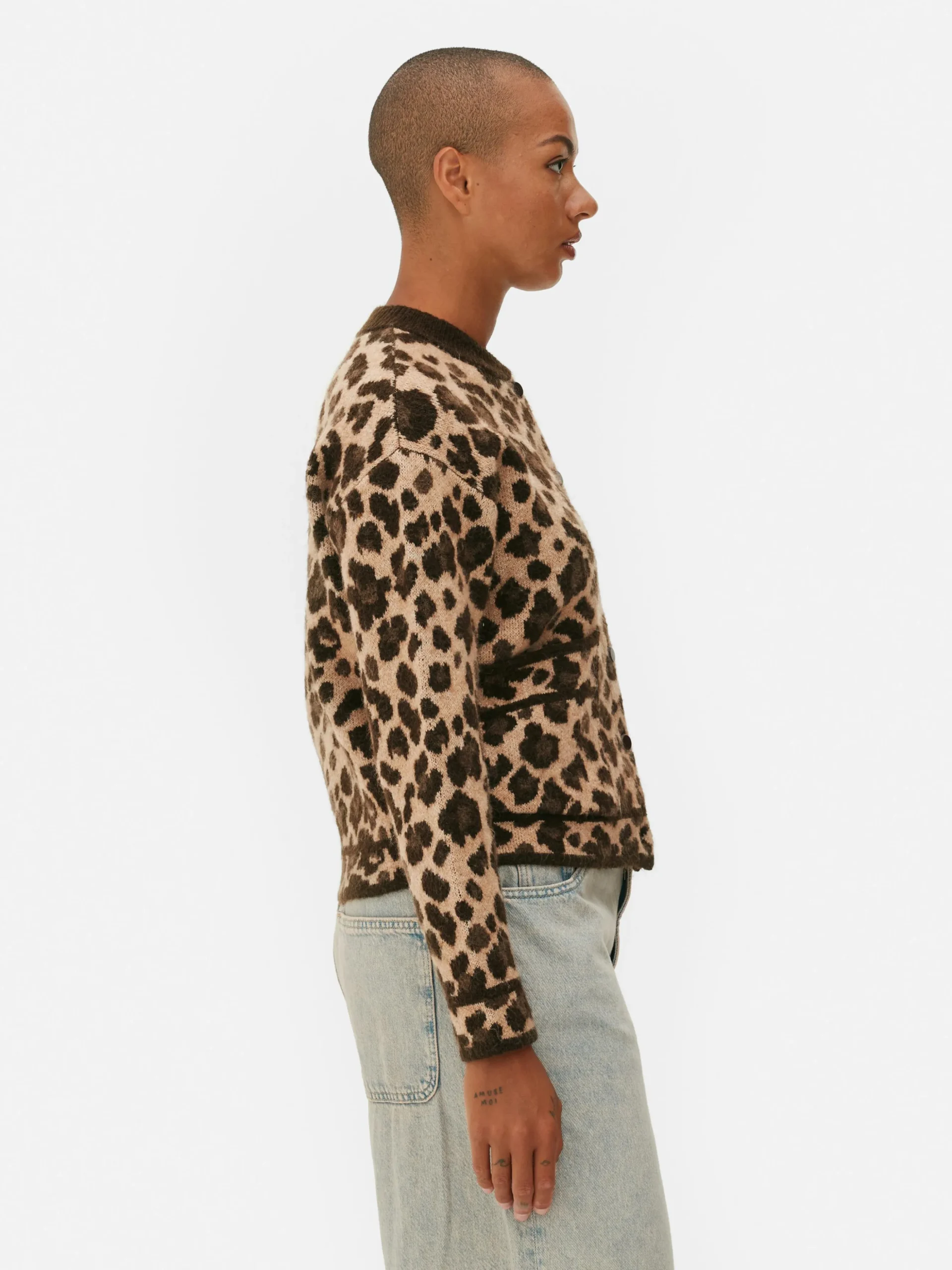 Leopard Bomber Cardigan