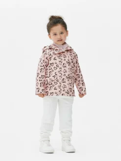 Leopard Heart Raincoat