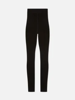 Lightweight Velvet Plush Lined Leggings