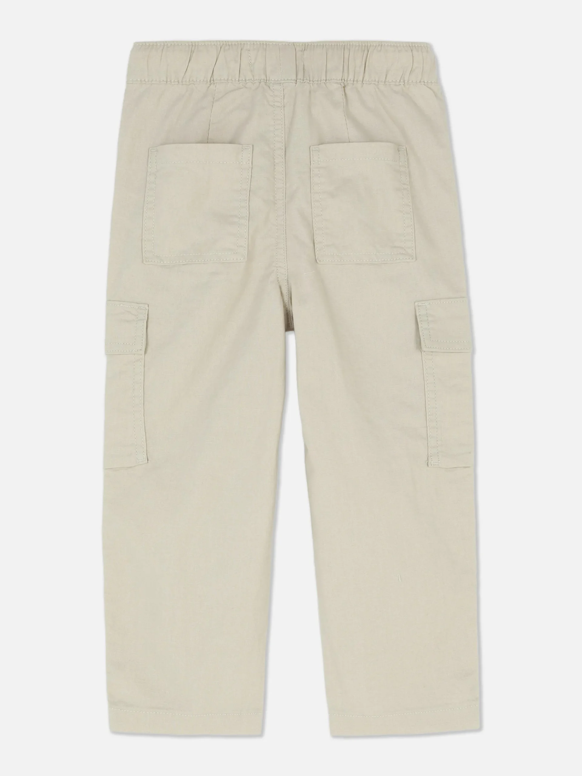 Linen Blend Cargo Pants