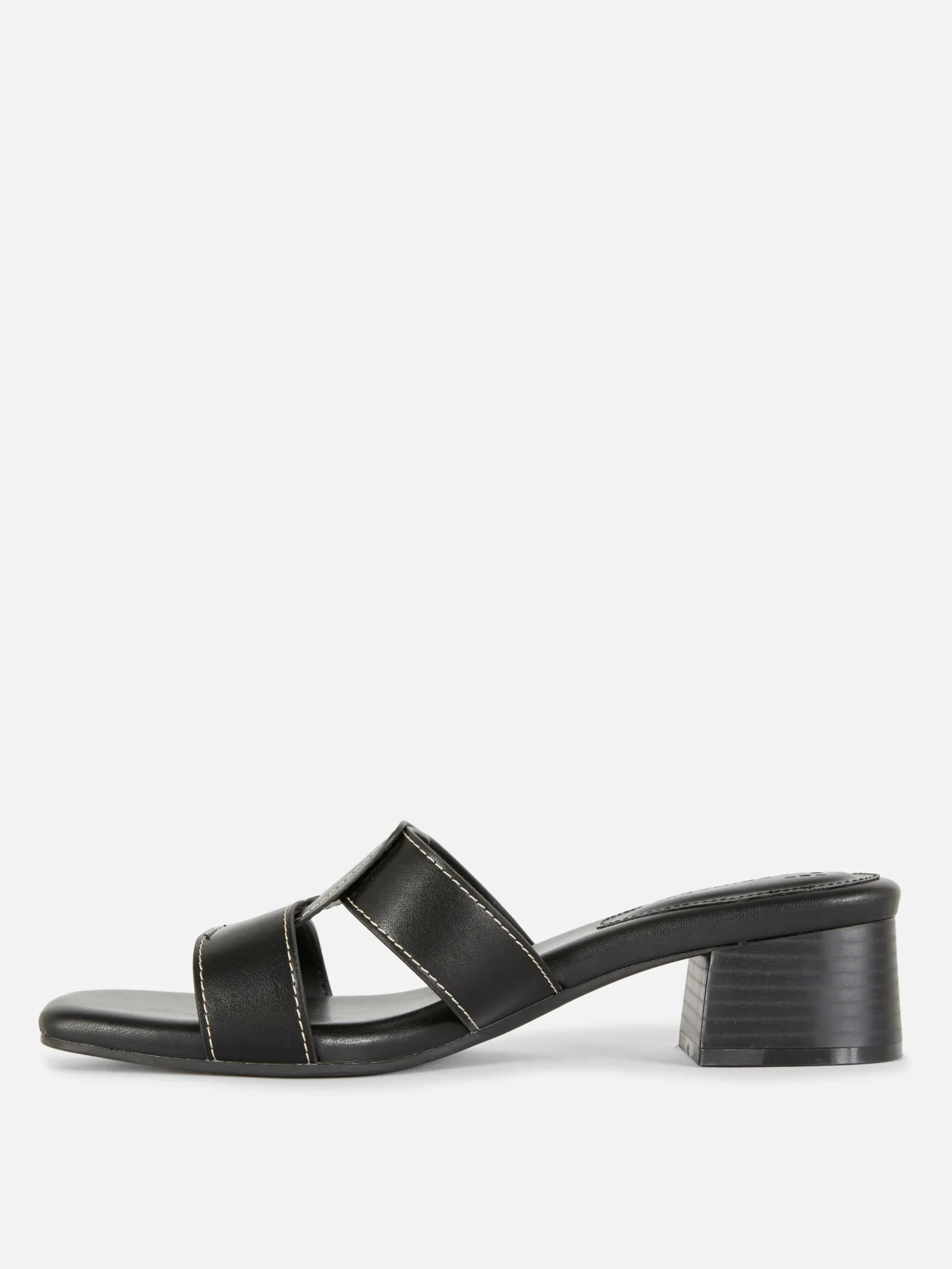 Link Strap Heeled Mules