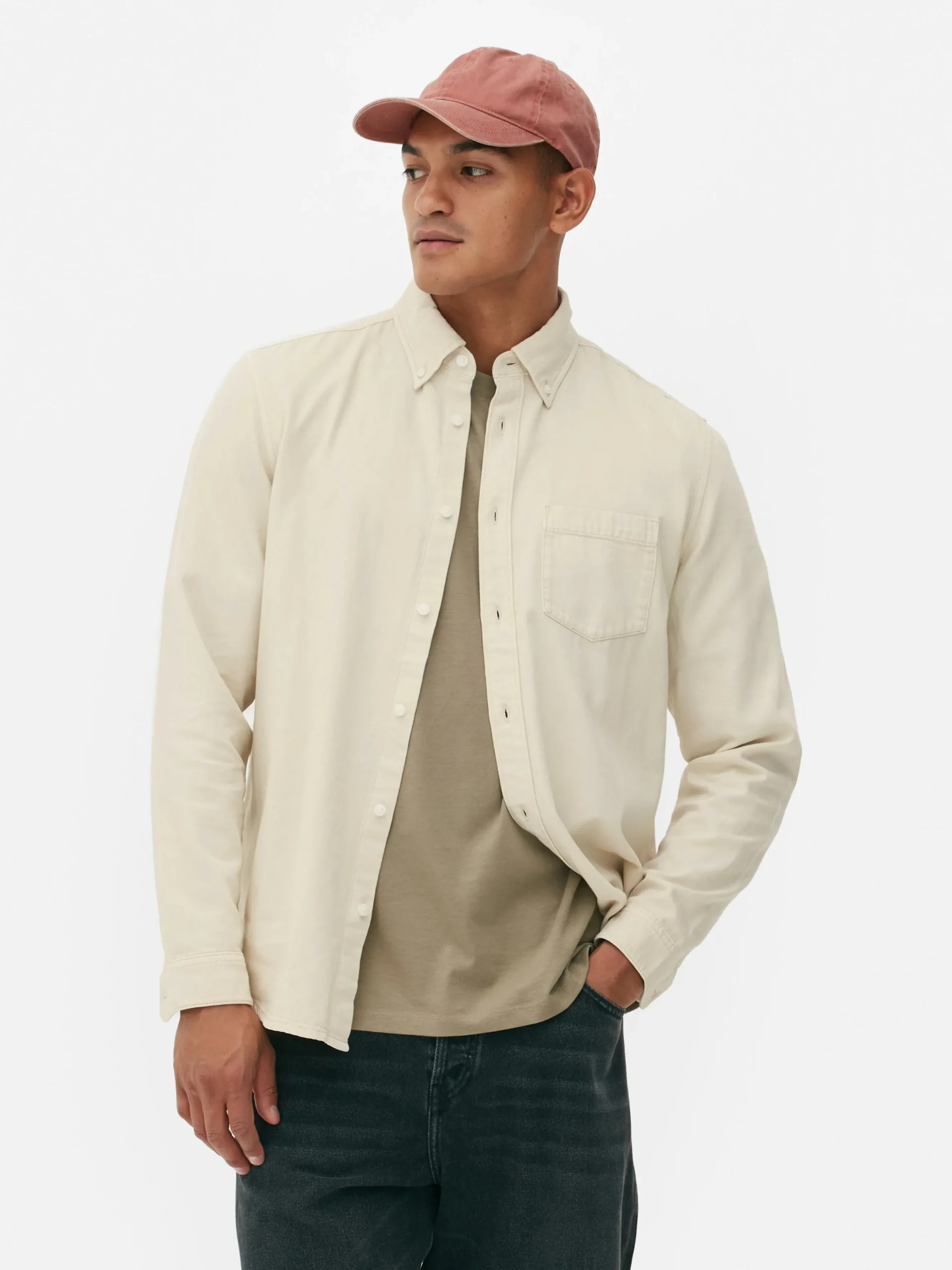 Long Sleeve Cotton Twill Shirt