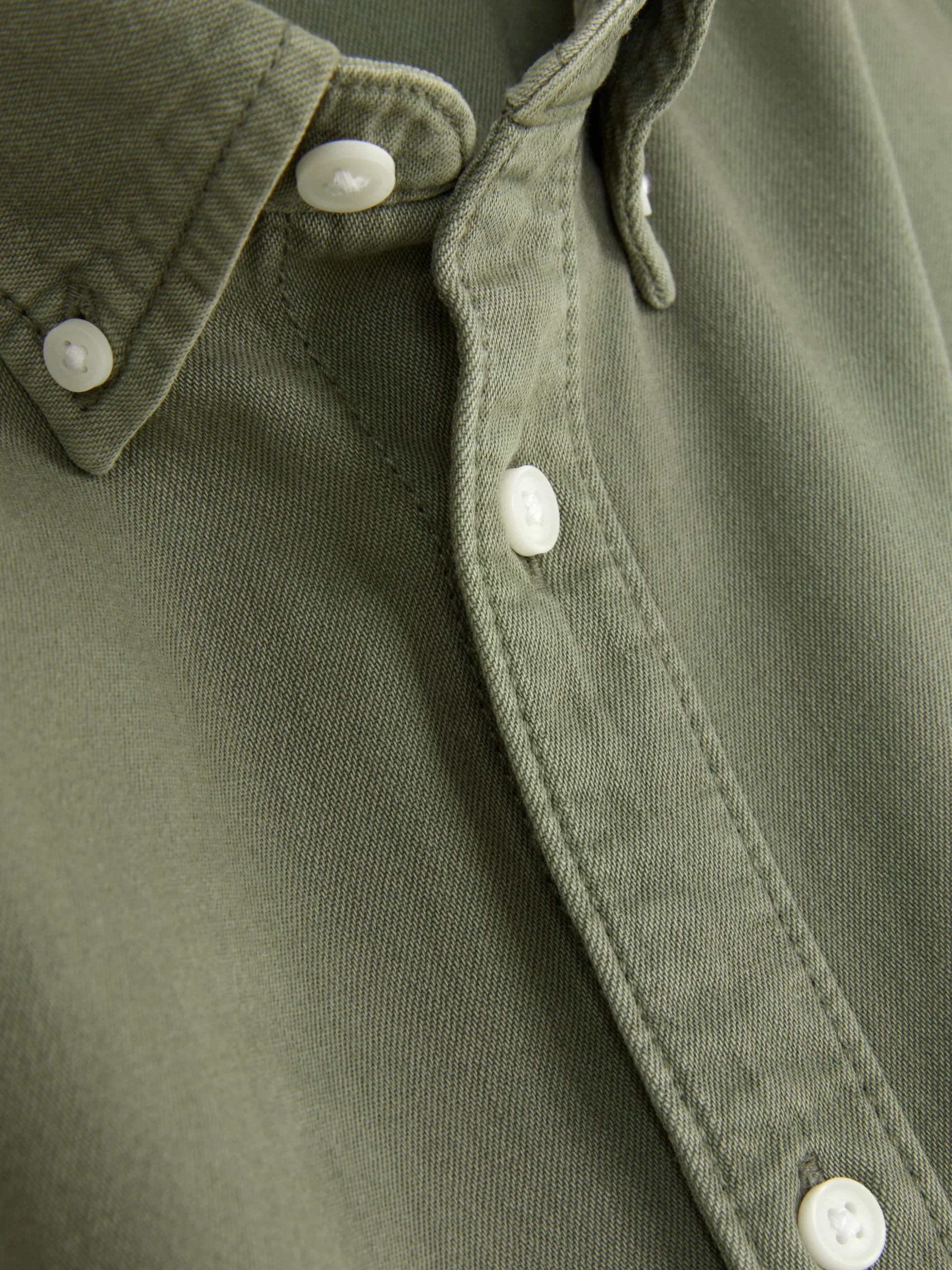 Long Sleeve Cotton Twill Shirt