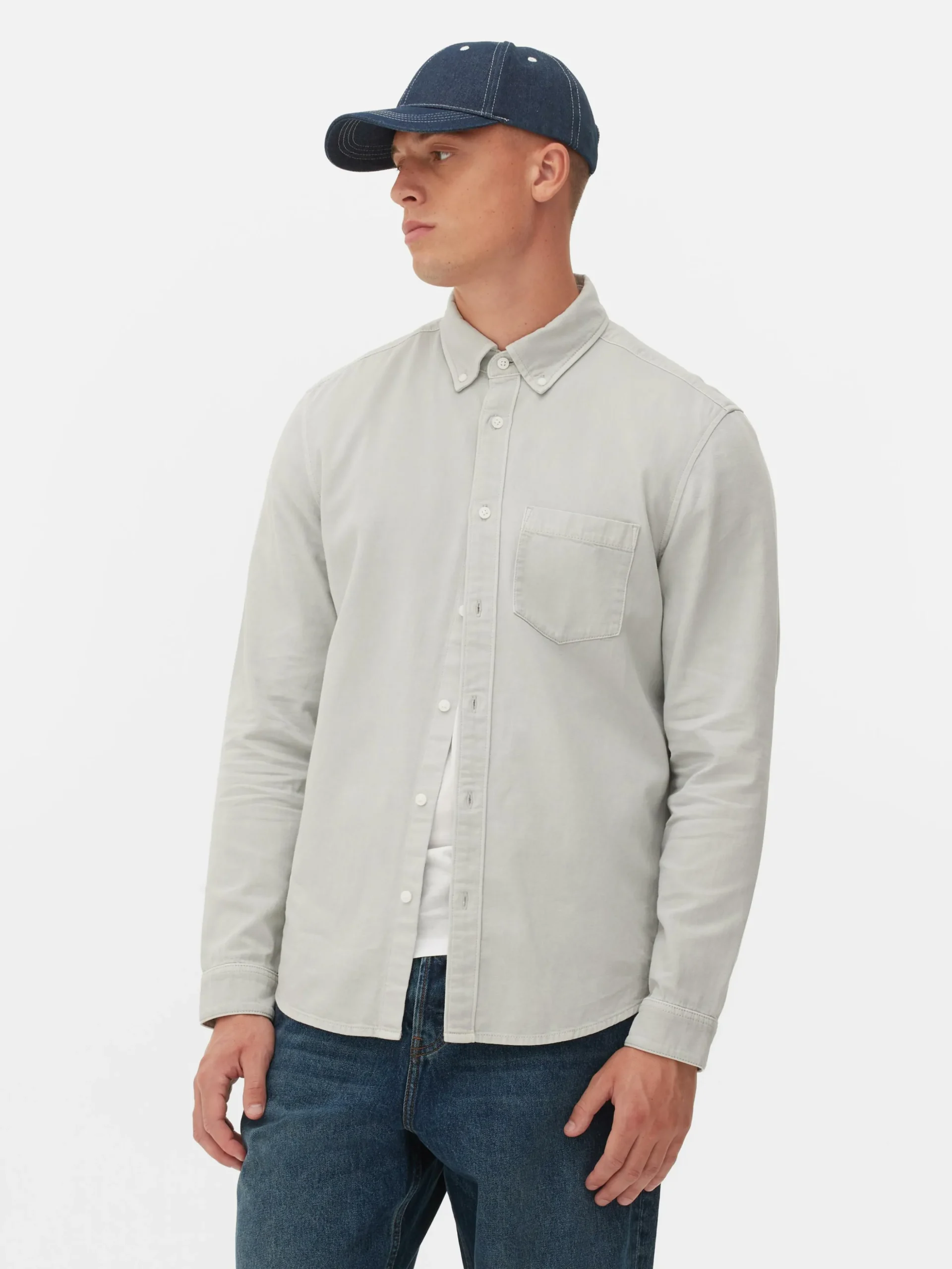 Long Sleeve Cotton Twill Shirt