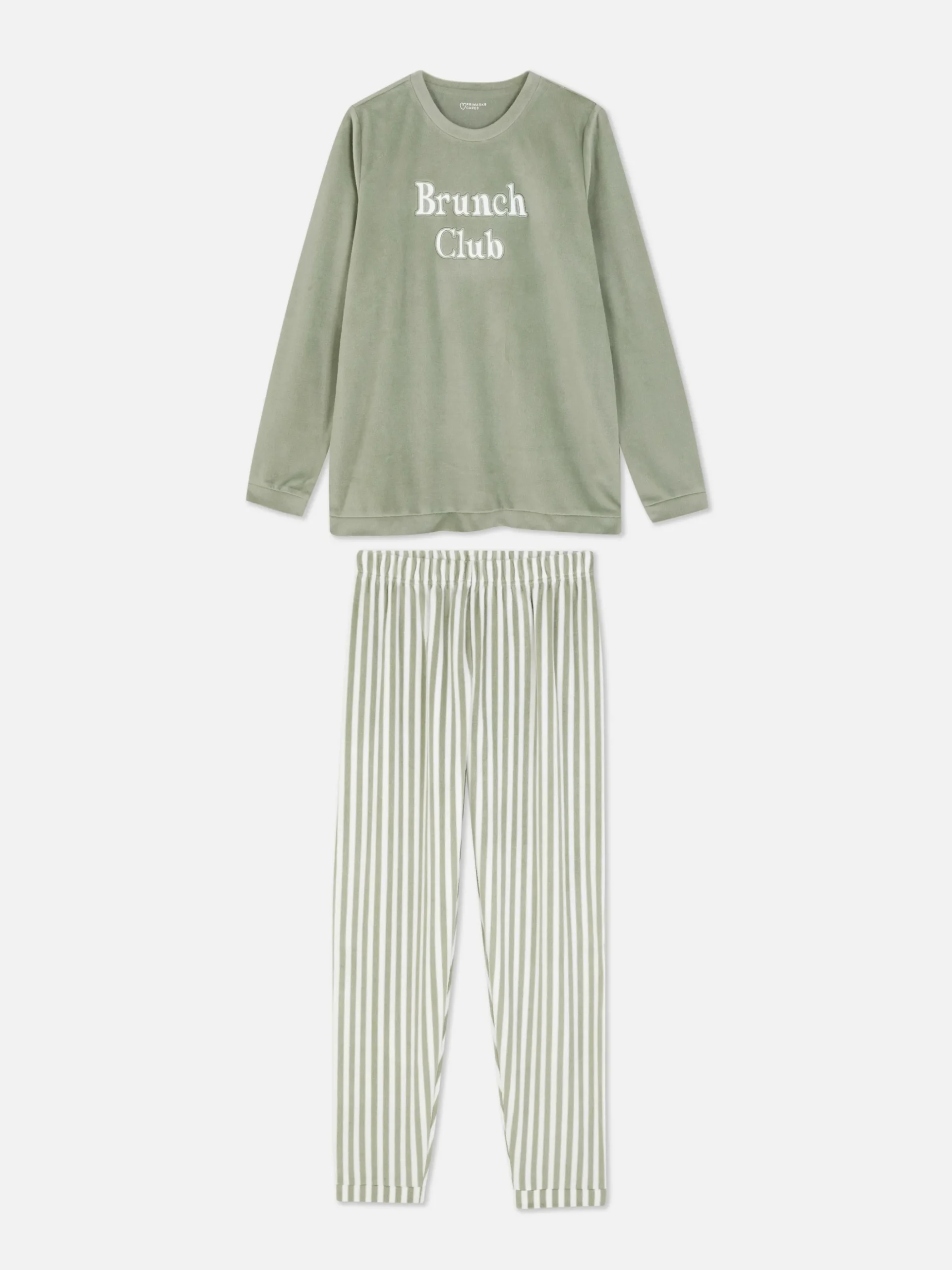 Long Sleeve Slogan Pajamas