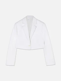 Luna Single-Breasted Cropped Blazer