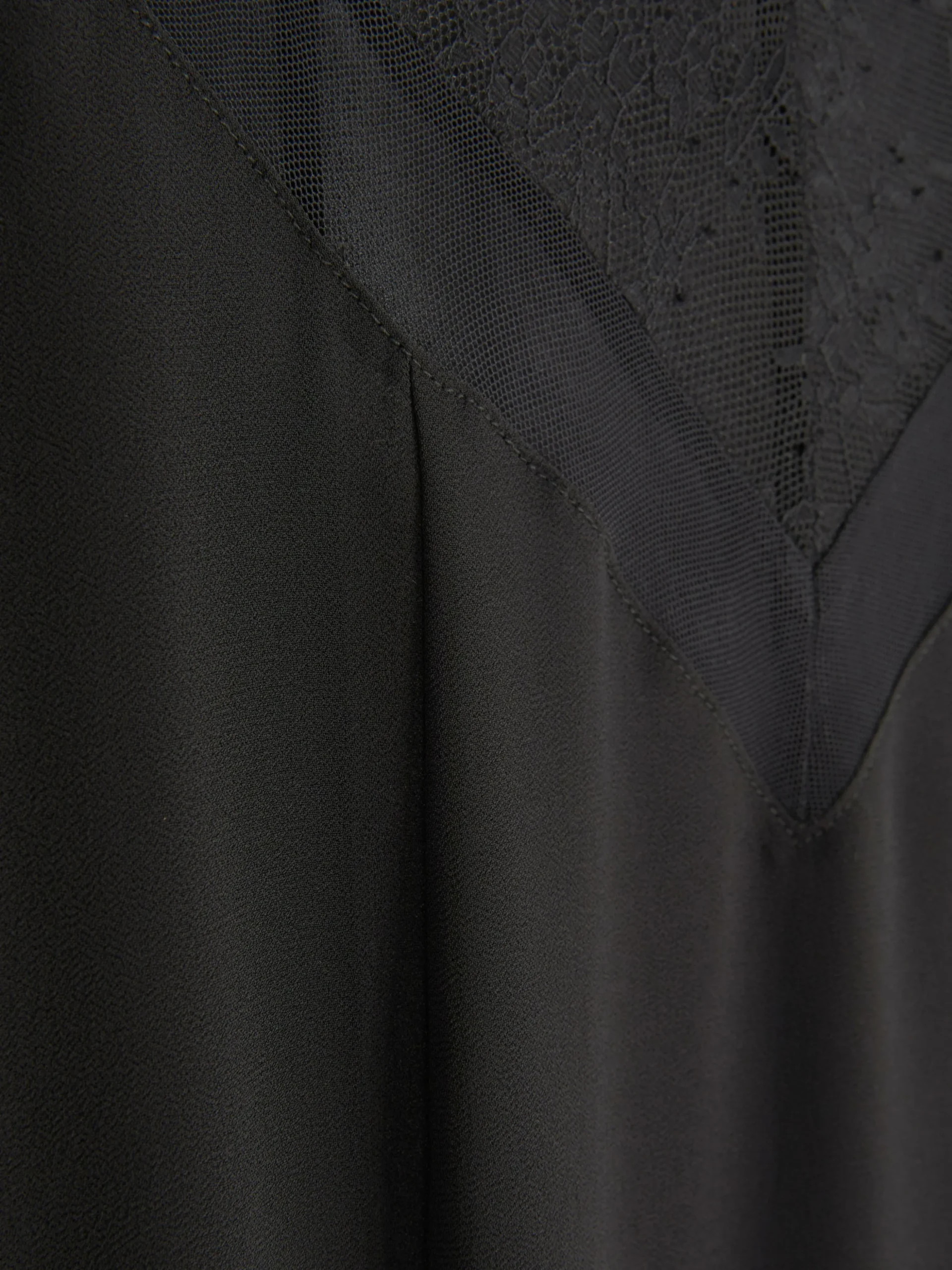 Mesh And Lace Chemise Nightdress