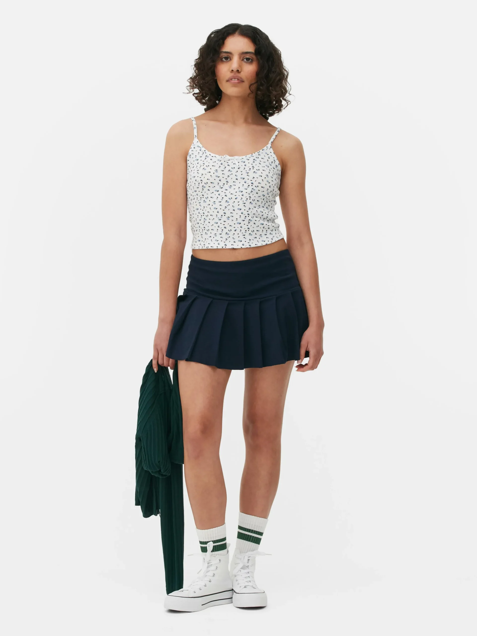 Mini Floral Ribbed Cami