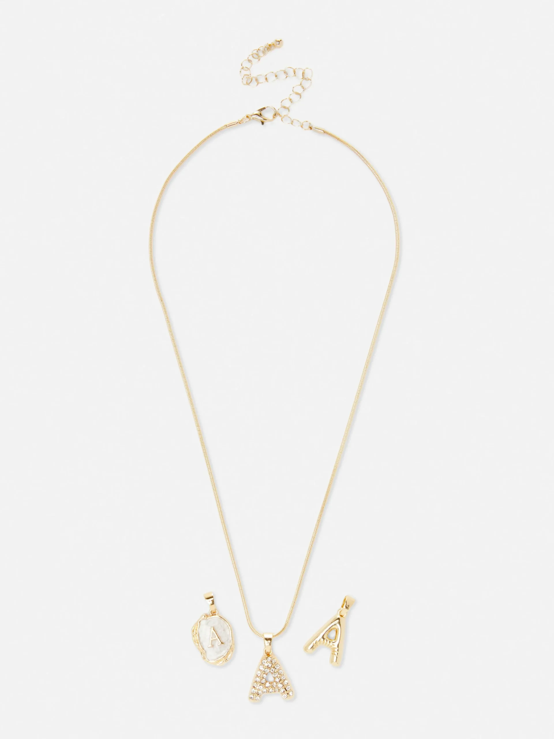 Multi-Pendant Initial Necklace