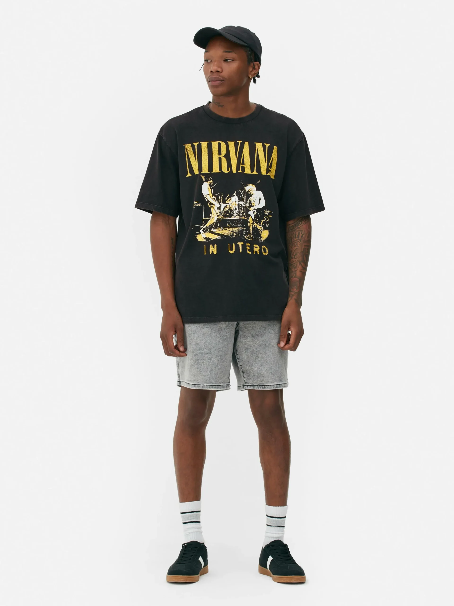 Nirvana Washed Effect T-Shirt