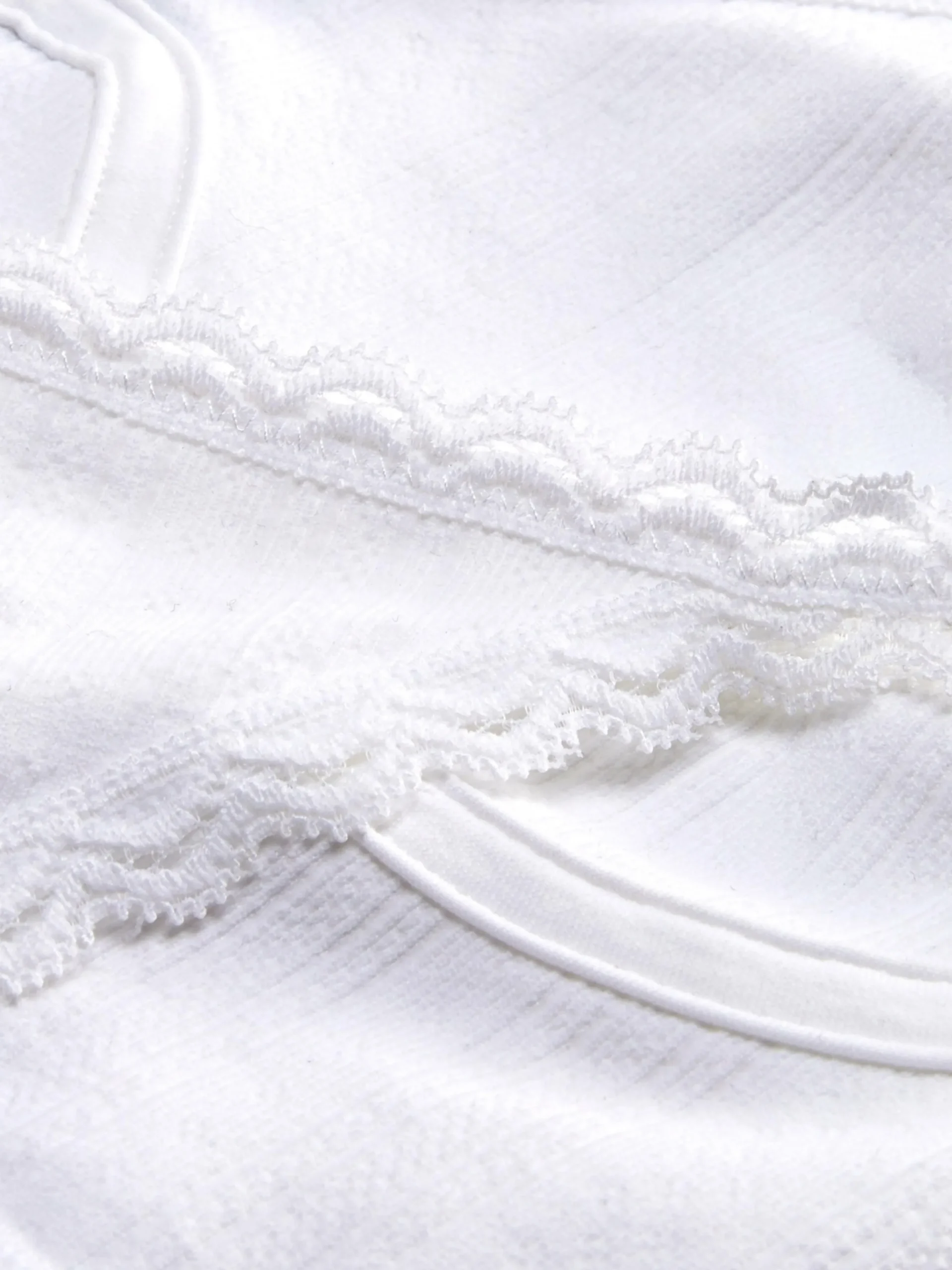 Non-Padded Pointelle Longline Bra Lingerie Set