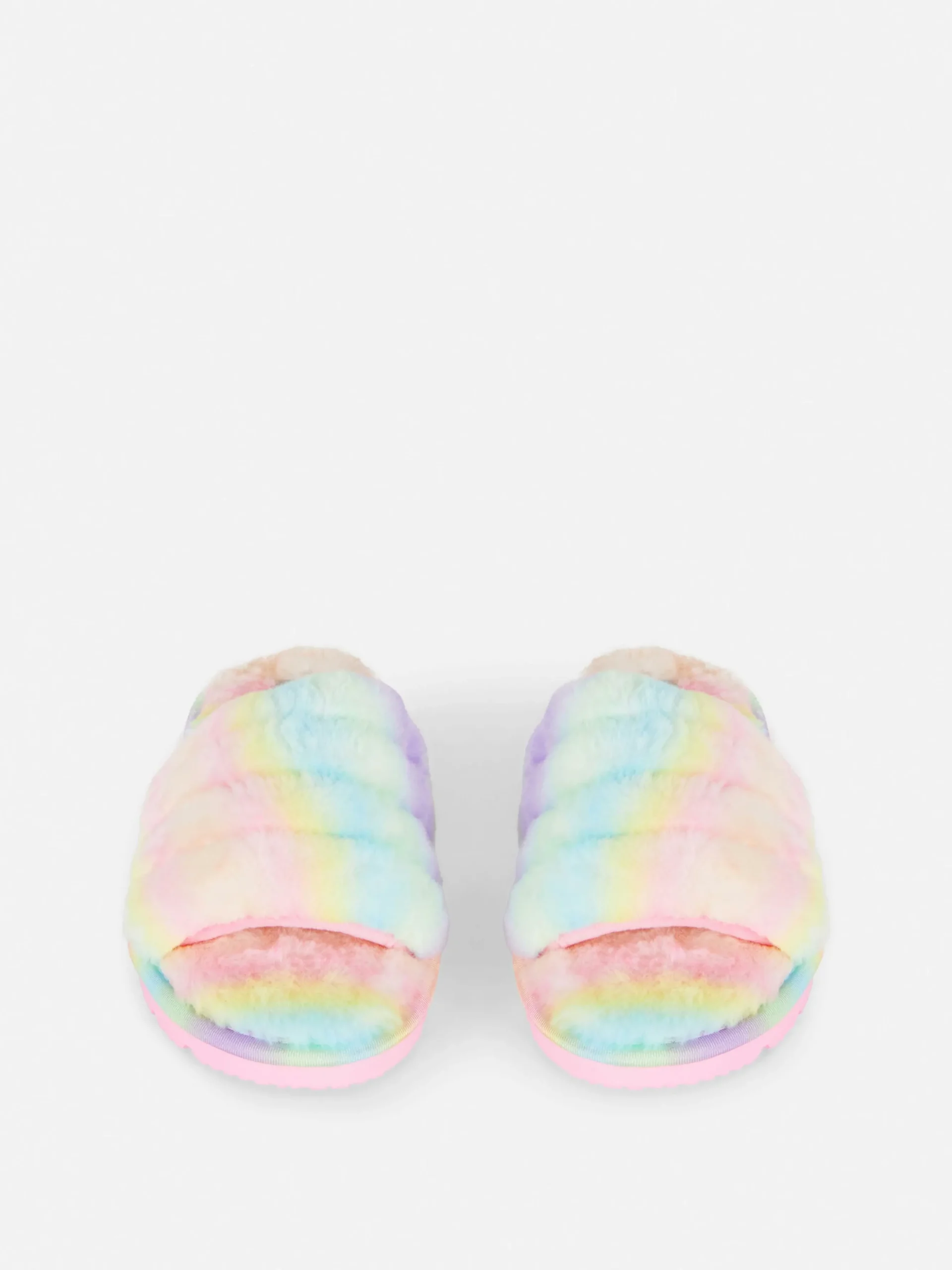 Ombré Faux Fur Slippers