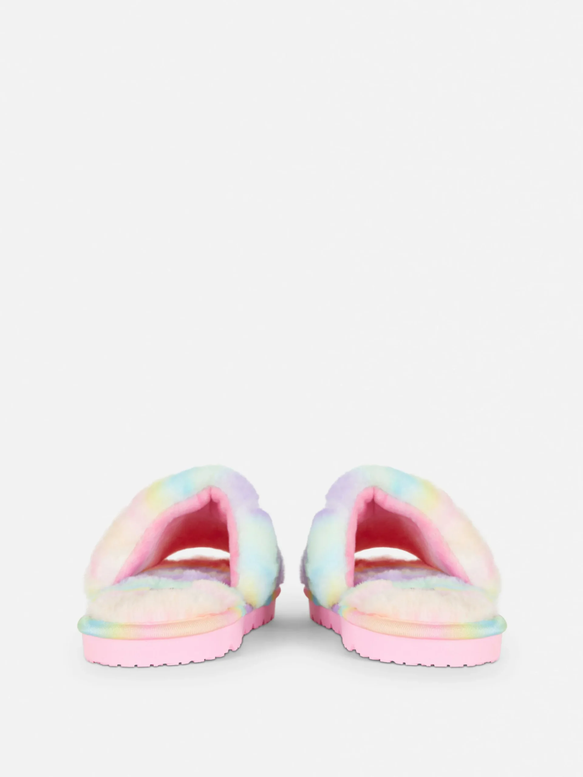Ombré Faux Fur Slippers