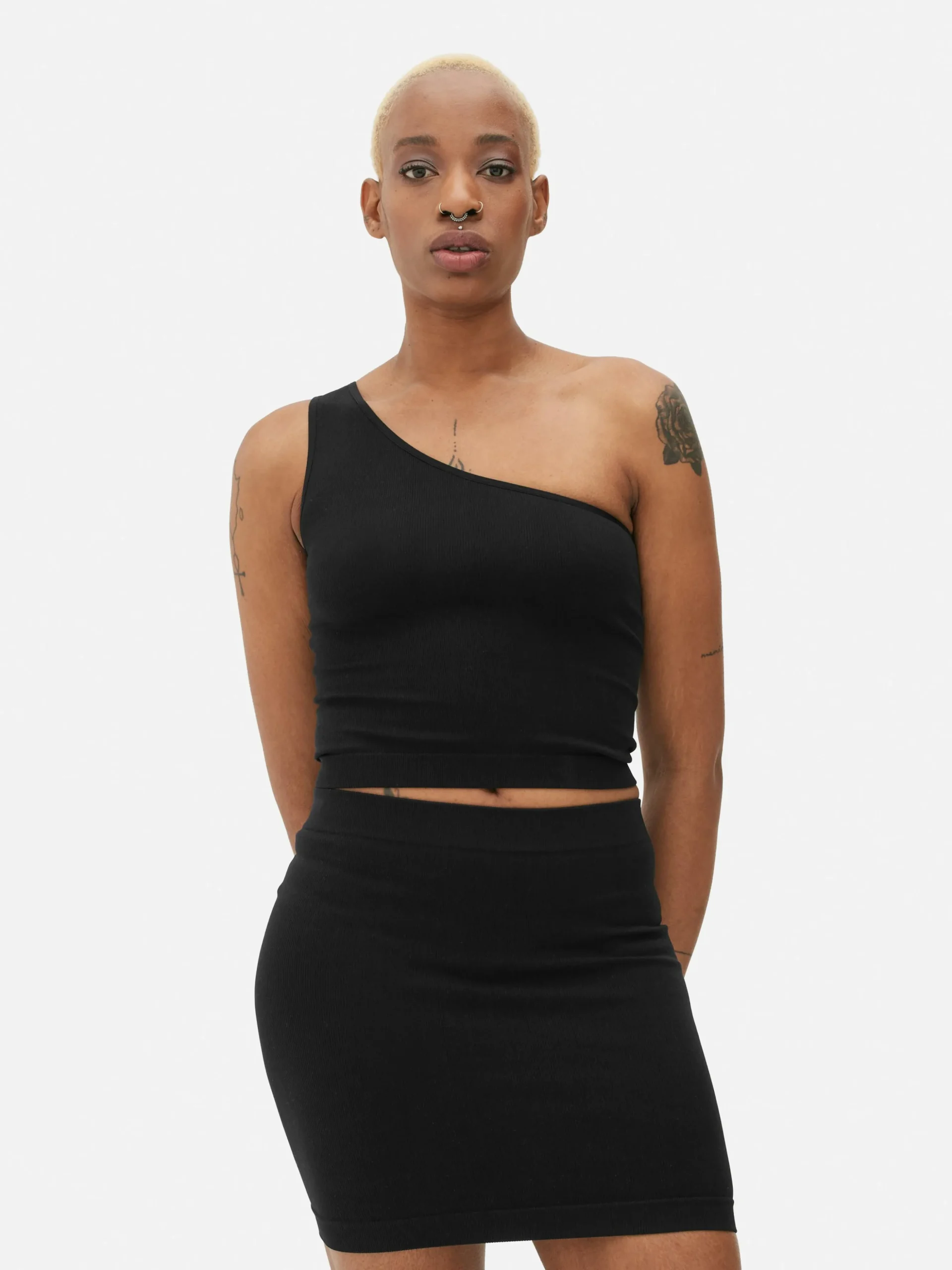 One Shoulder Crop Top