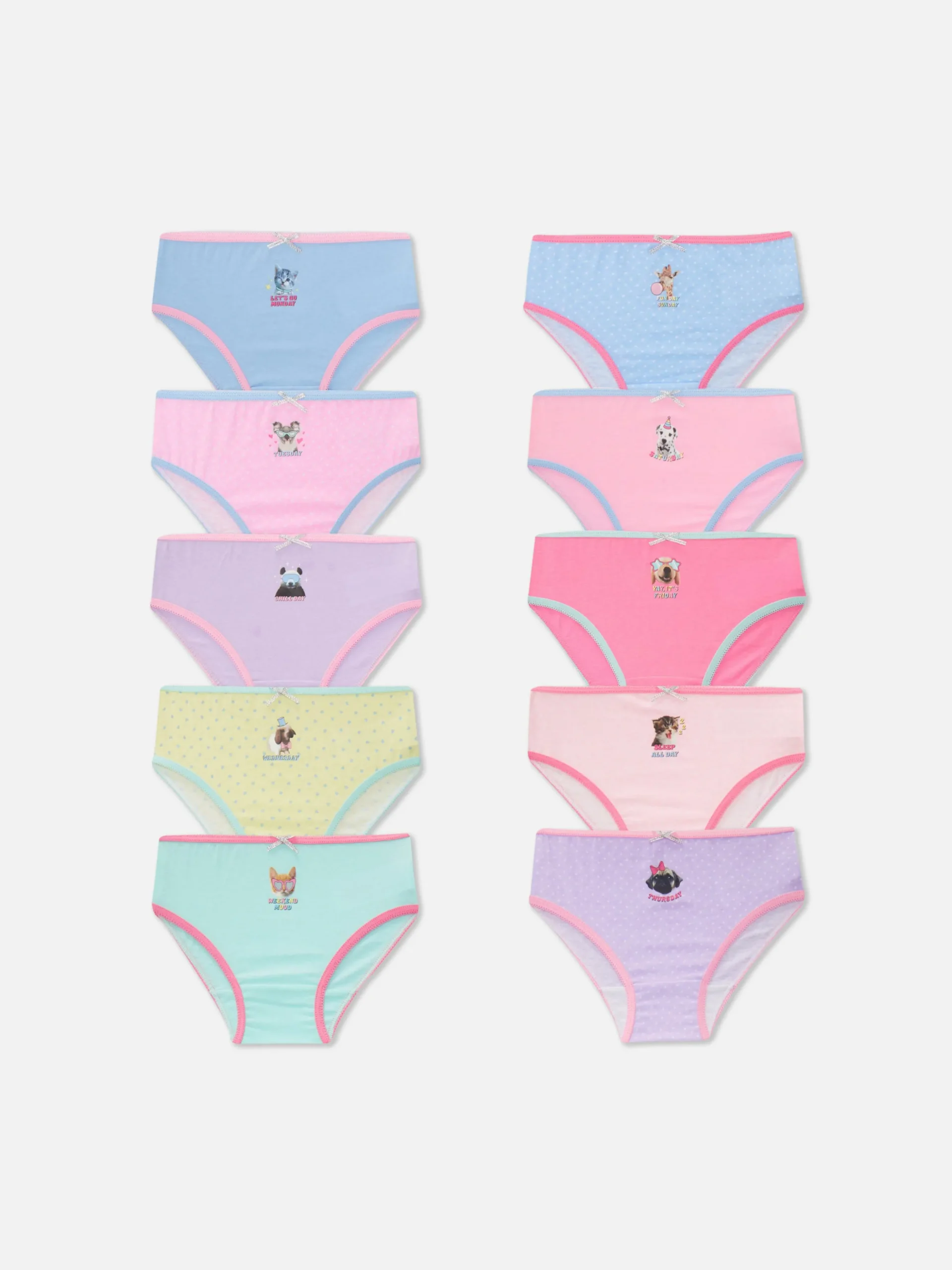 10-Pack Animal Print Briefs