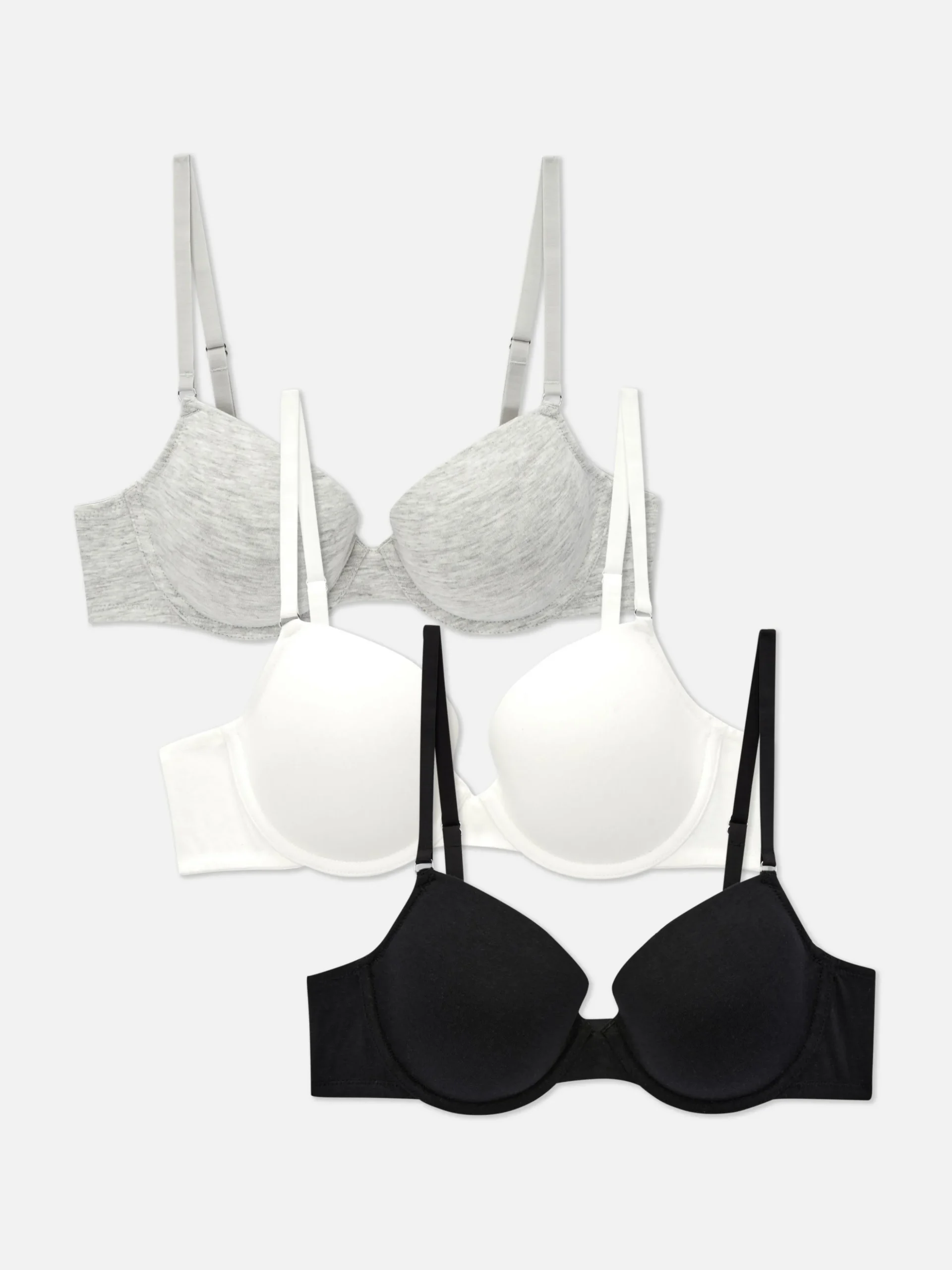 3-Pack Classic T-Shirt Bras