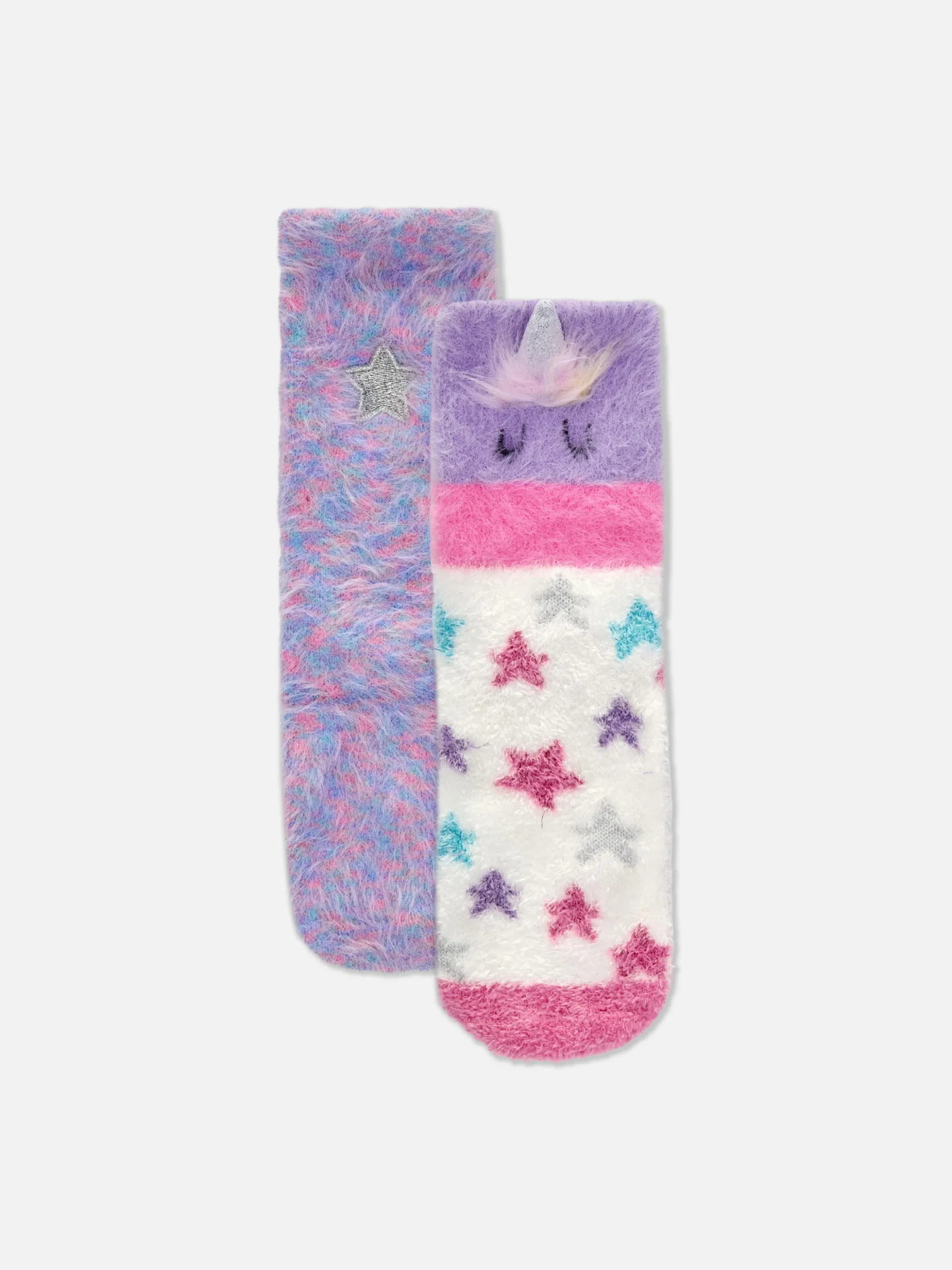 2-Pack Cozy Unicorn Socks